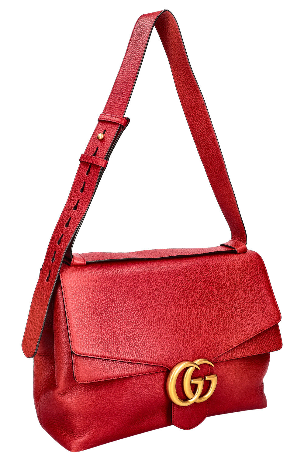 GUCCI GG Marmont Shoulder Bag Red