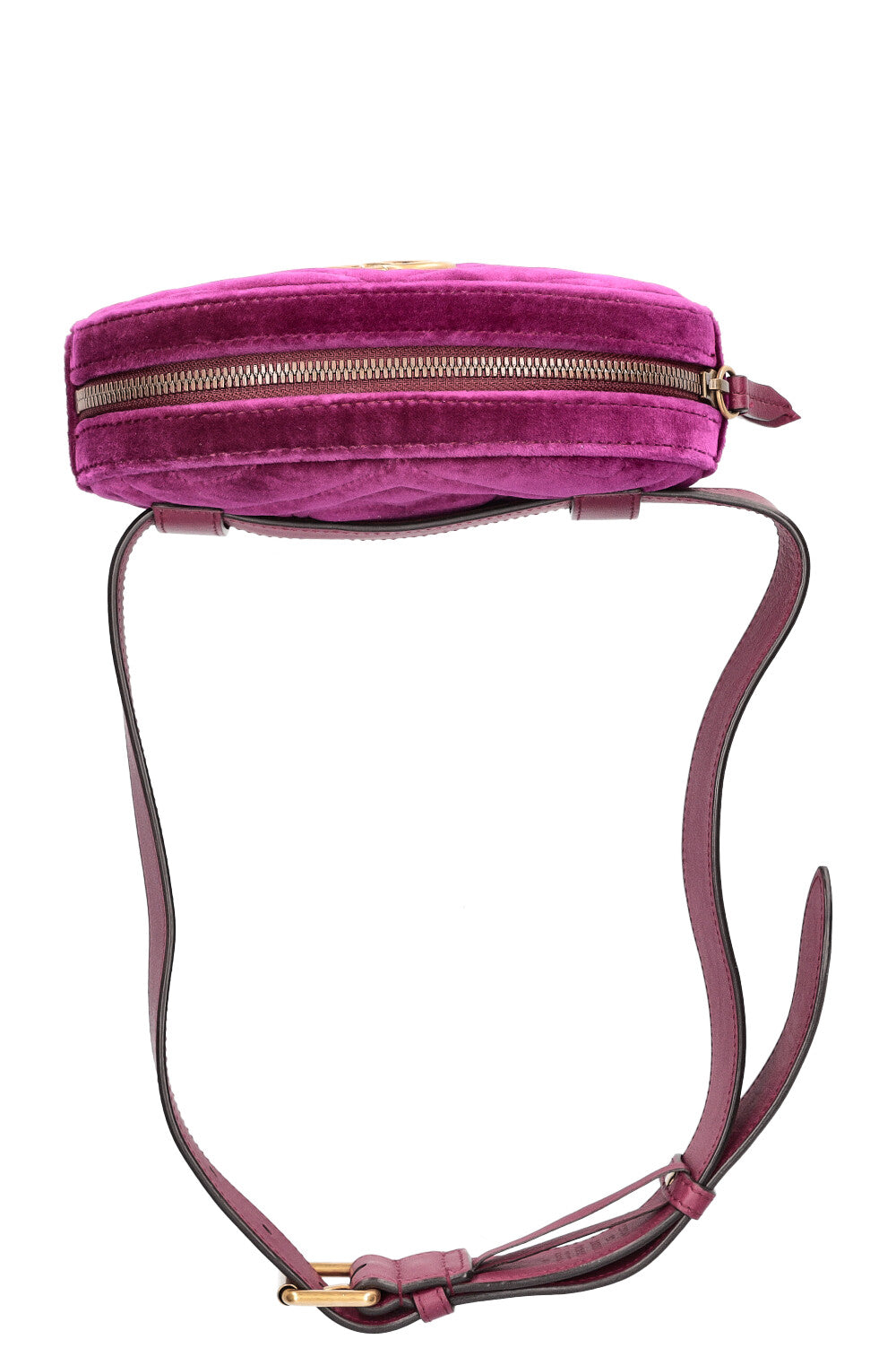 GUCCI Marmont Belt Bag Velvet Purple