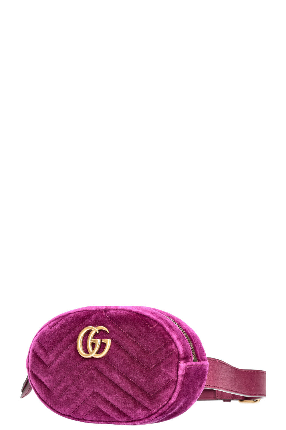 GUCCI Marmont Belt Bag Velvet Purple