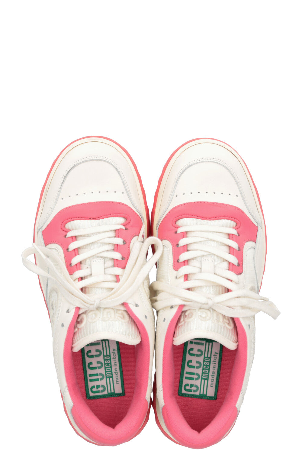 GUCCI Mac80 Sneakers White Pink