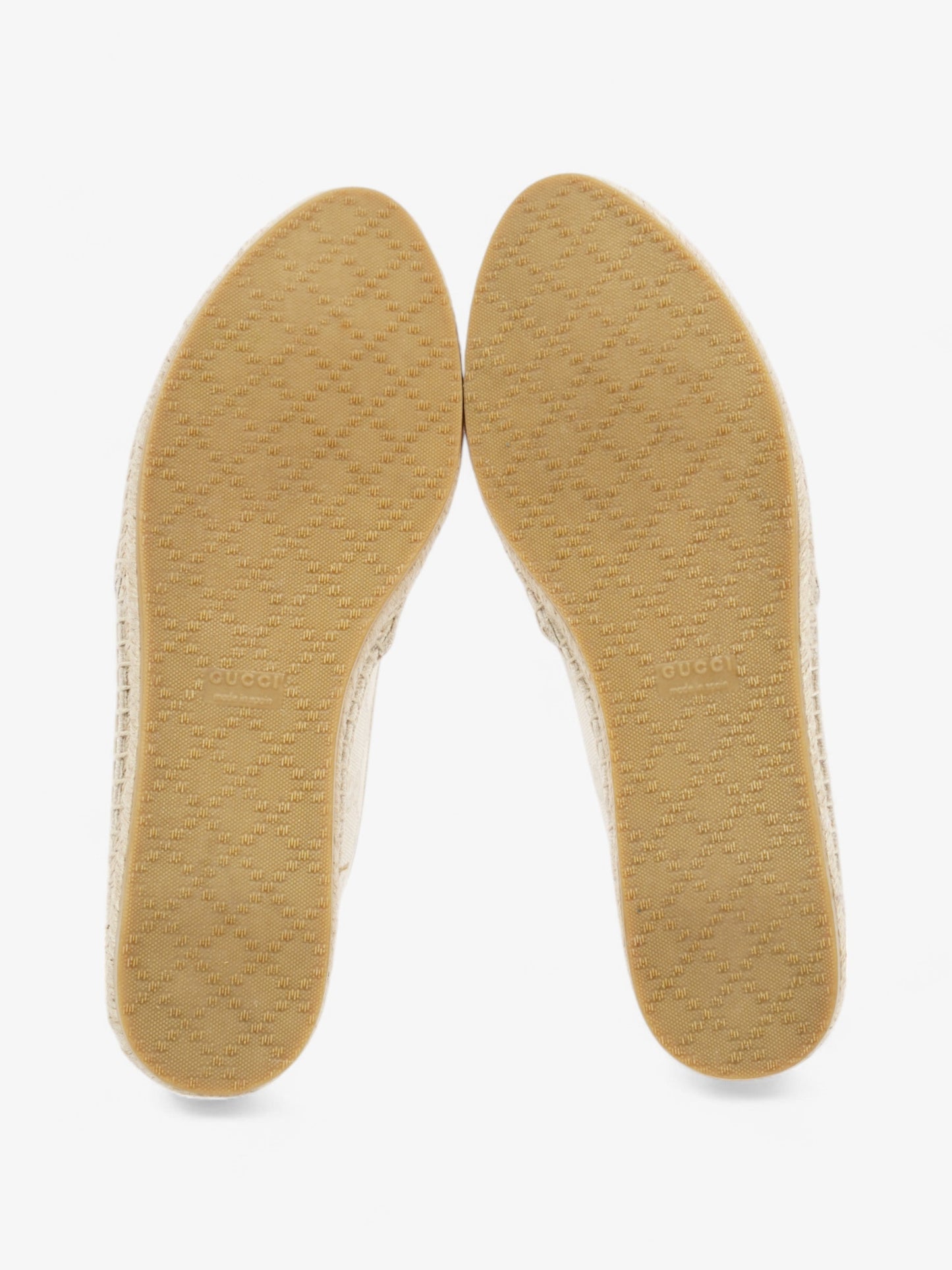 Gucci GG Espadrille Beige  Canvas EU 39 UK 6