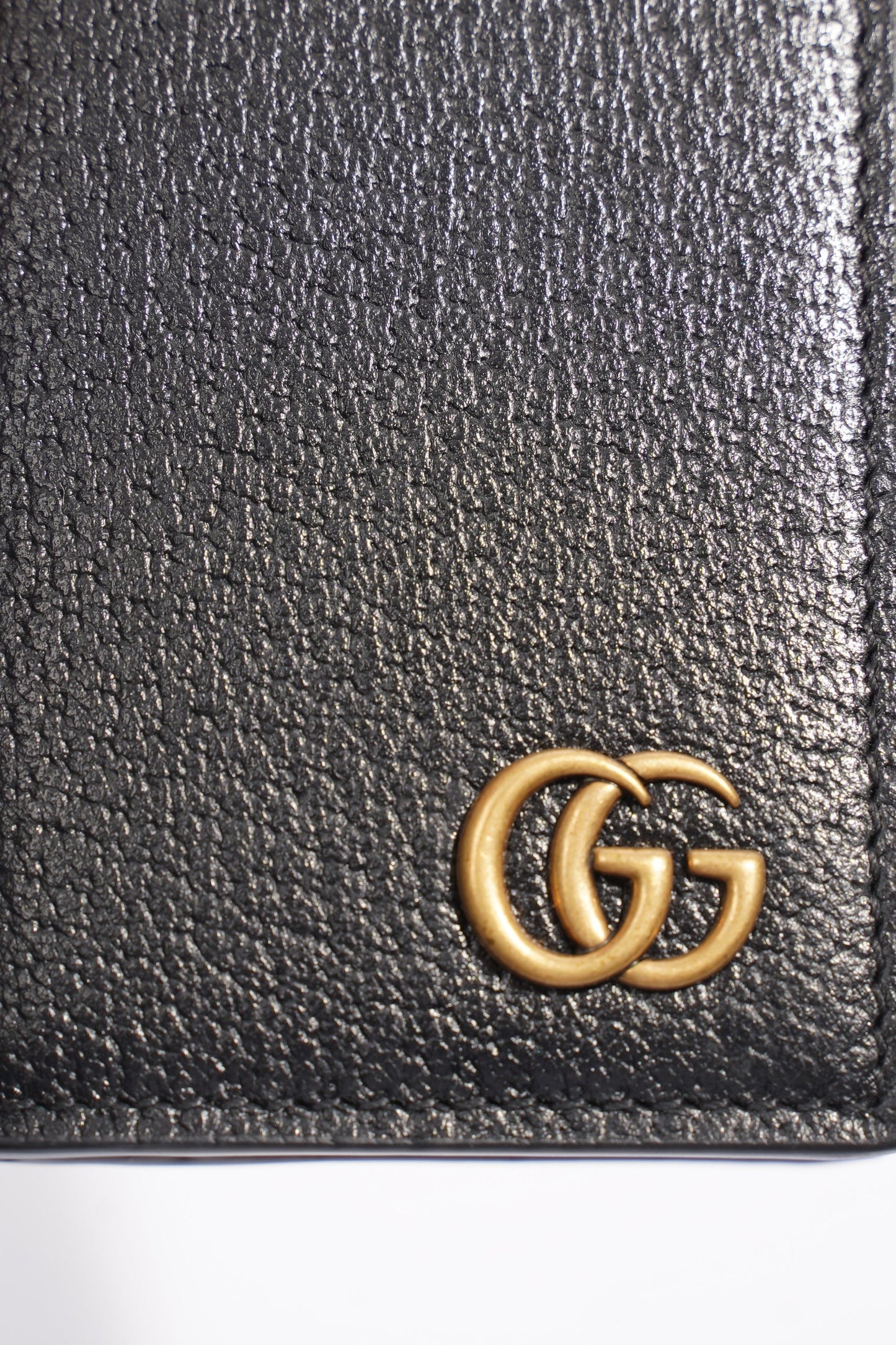 Gucci Marmont Card Case Black Leather