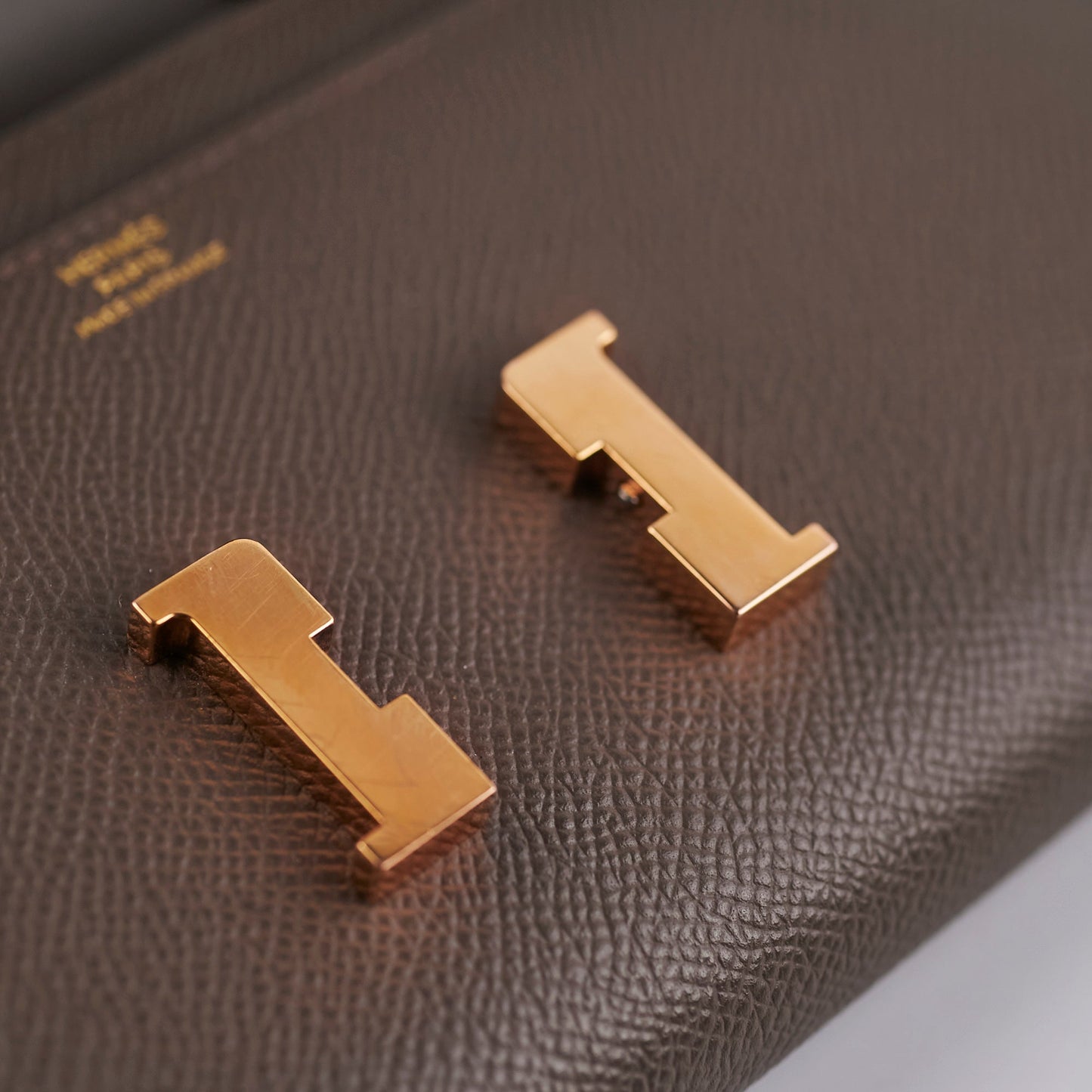 Hermes Constance To Go Epsom Gris Etain - Stamp Y