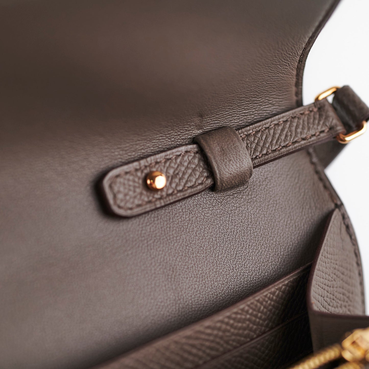 Hermes Constance To Go Epsom Gris Etain - Stamp Y