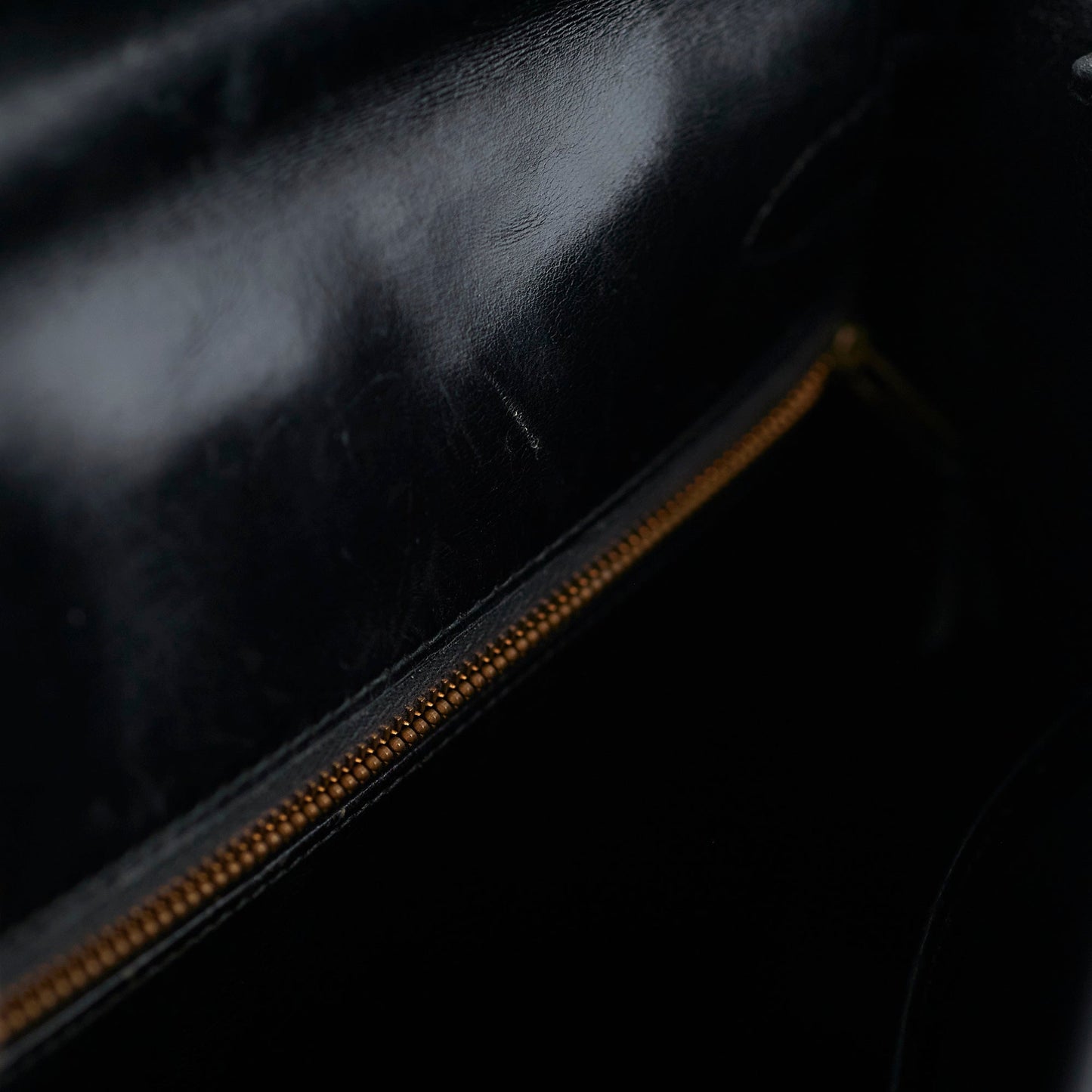 Hermes Vintage Kelly 32 Noir Box Leather