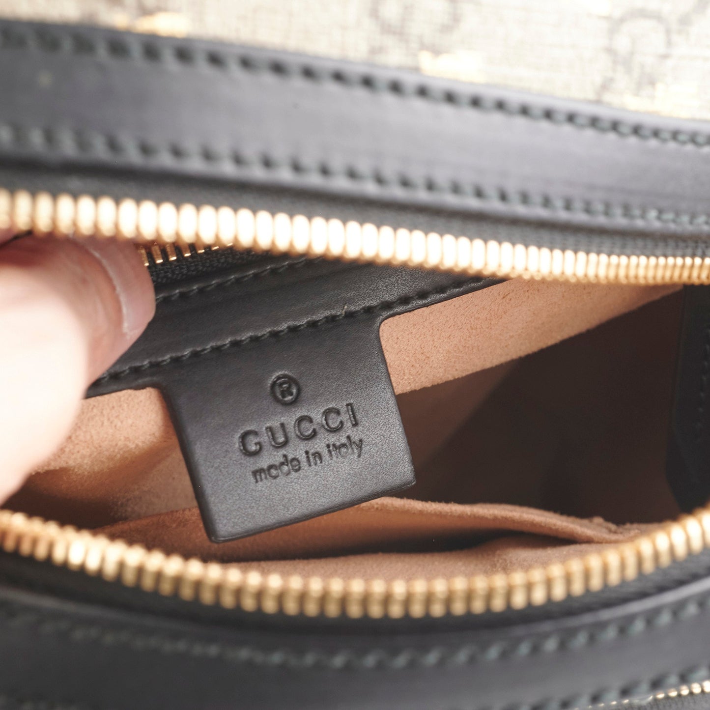 Gucci Bee Monogram Backpack