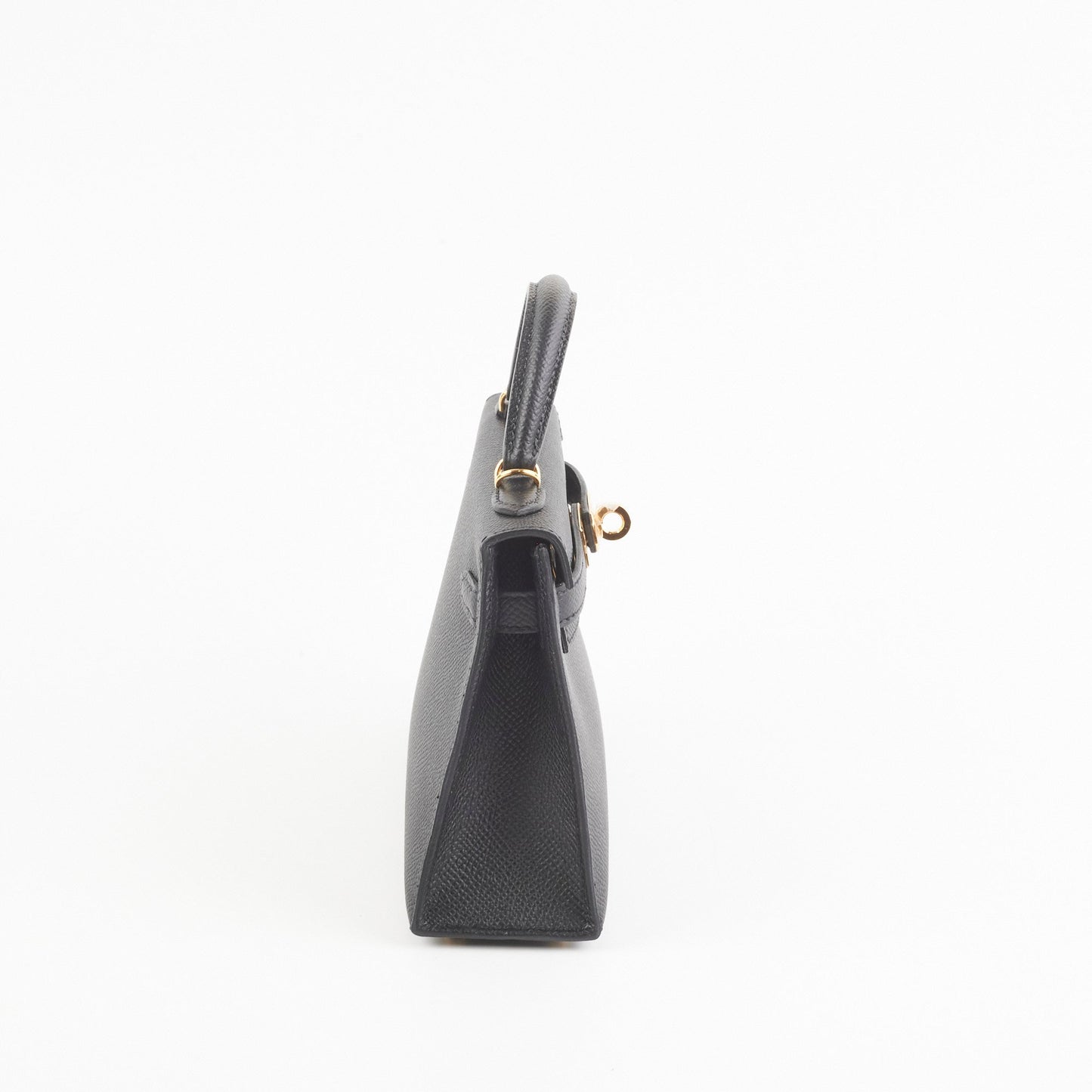 Hermes Mini Kelly Epsom Black B Stamp 2023