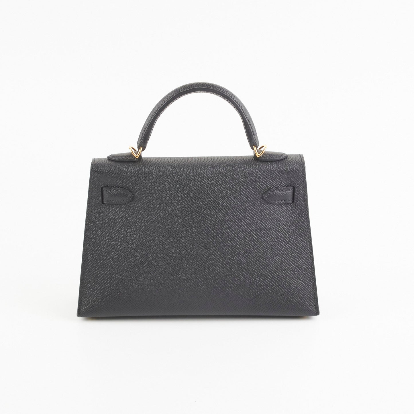 Hermes Mini Kelly Epsom Black B Stamp 2023