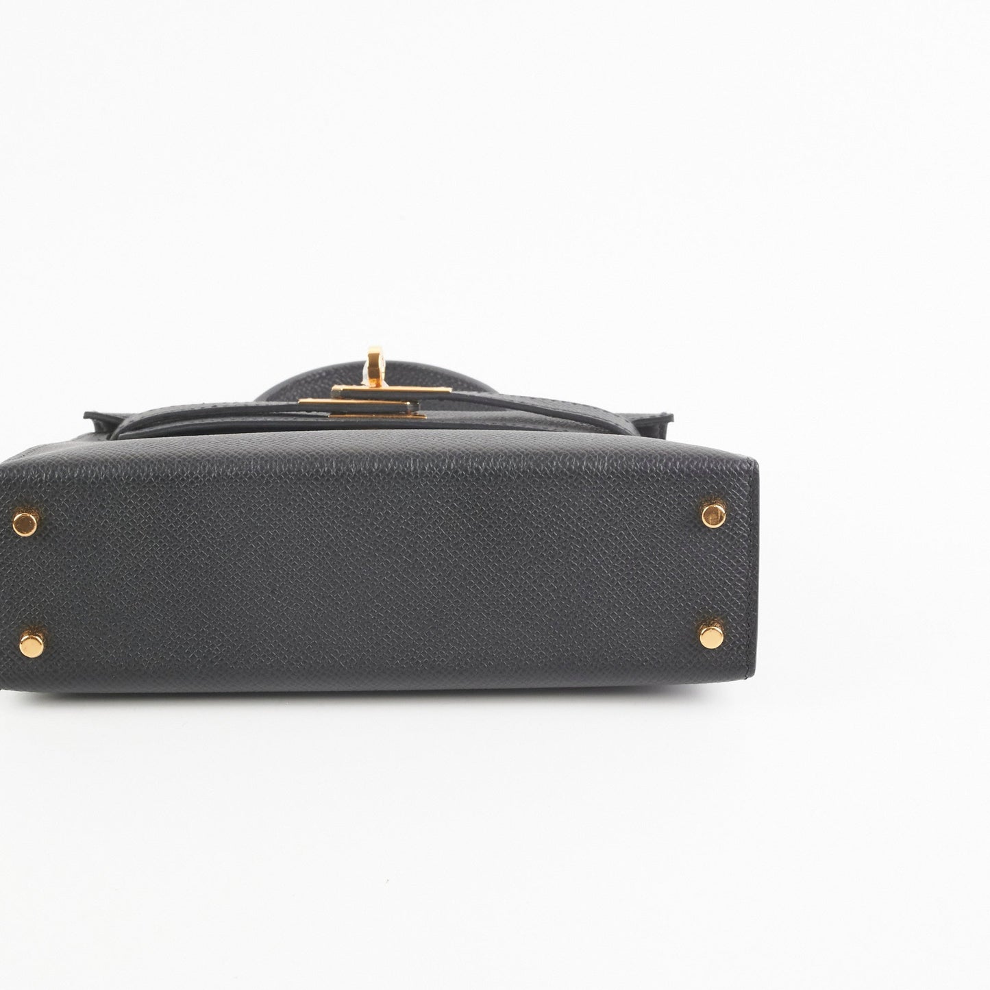 Hermes Mini Kelly Epsom Black B Stamp 2023