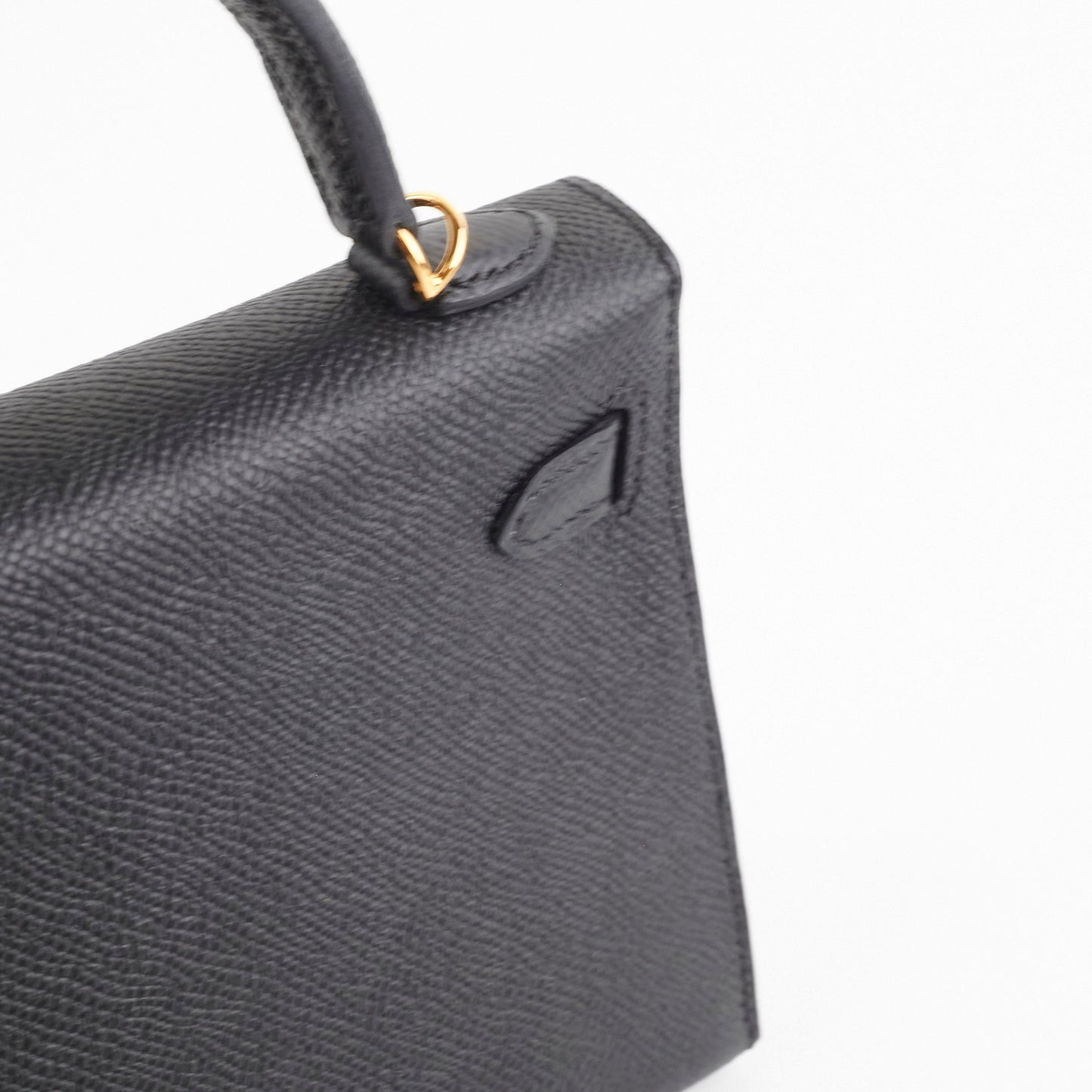 Hermes Mini Kelly Epsom Black B Stamp 2023