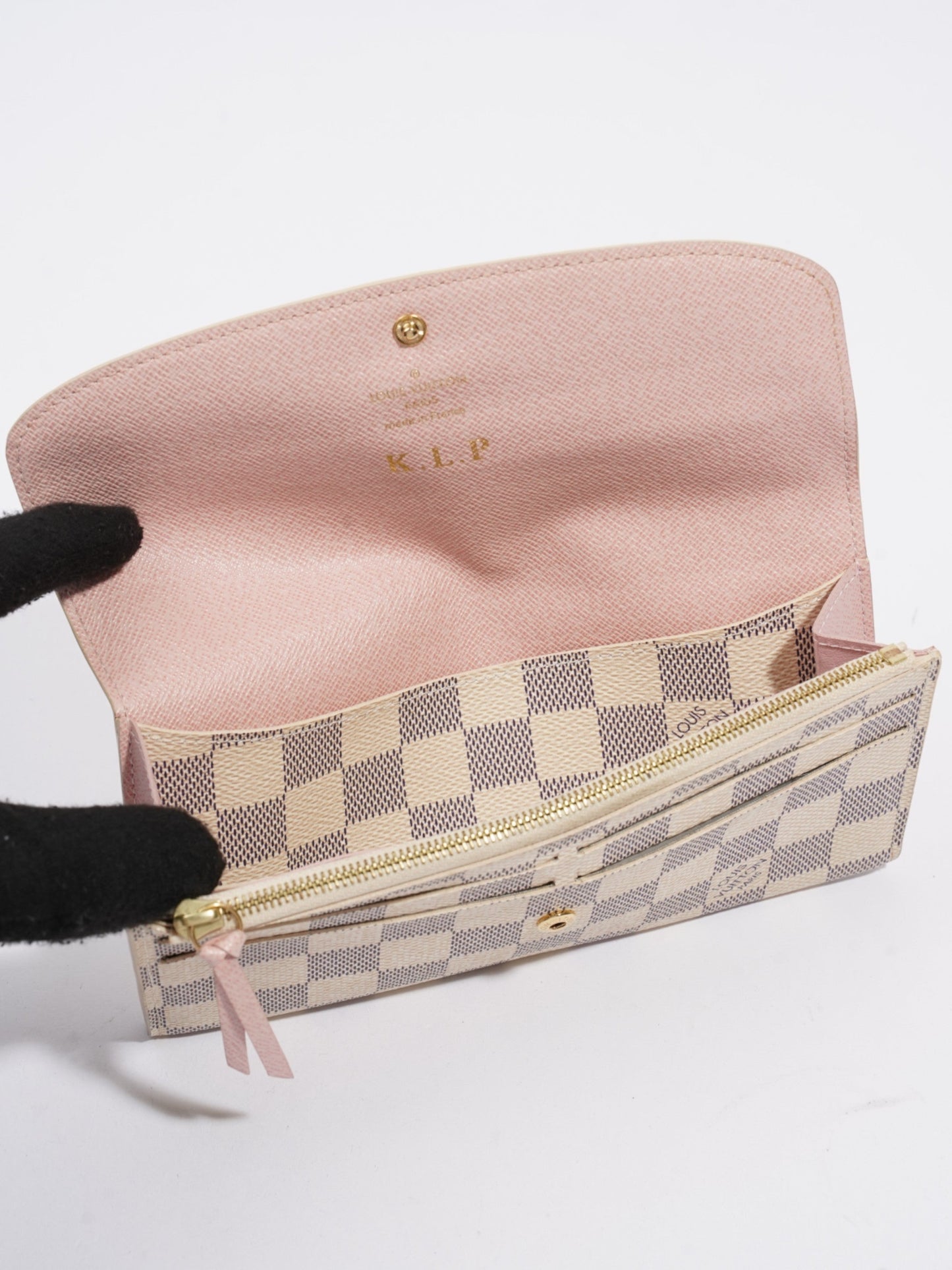 Louis Vuitton Emilie Wallet Damier Azur Coated Canvas