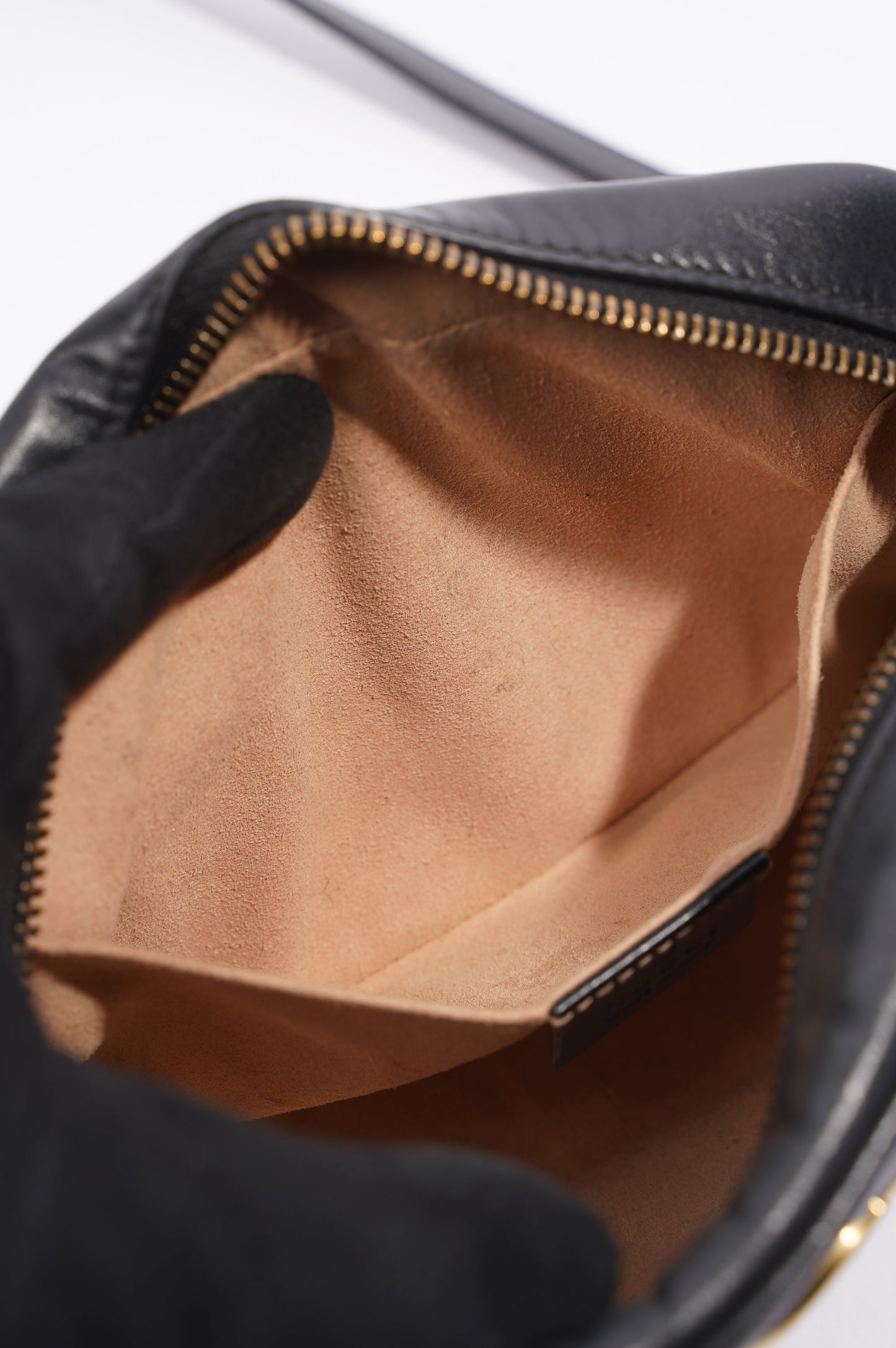 Gucci Marmont Zip Black Matelasse Leather Mini