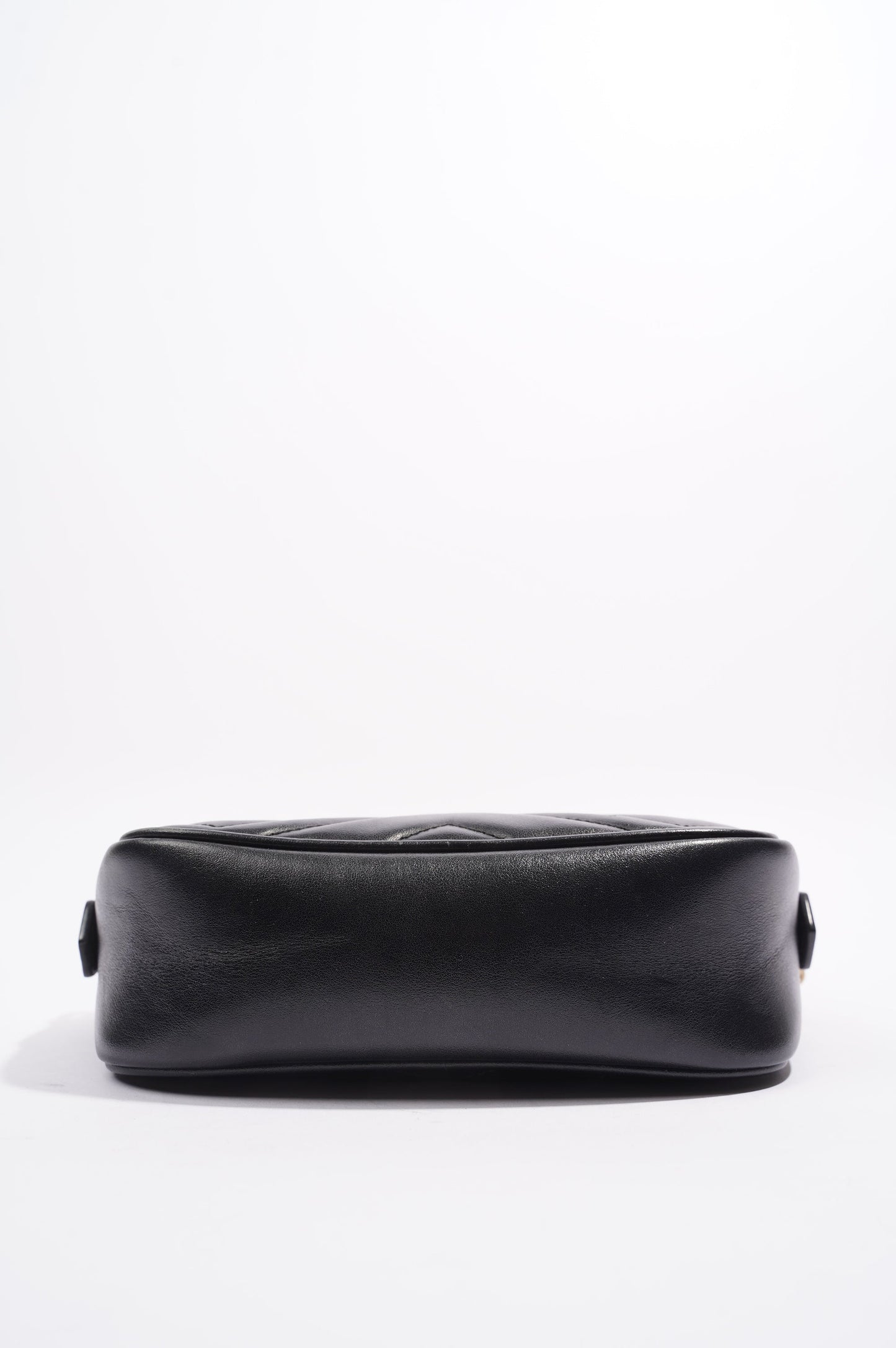Gucci Marmont Zip Black Matelasse Leather Mini