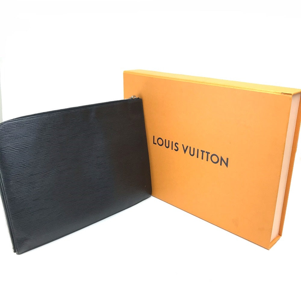 LOUIS VUITTON business bag M64153 Epi Leather black Epi Pochette Jules GM NM mens Used