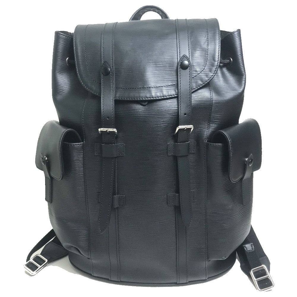 LOUIS VUITTON Backpack M50159 Epi Leather black Epi Christopher PM mens Used