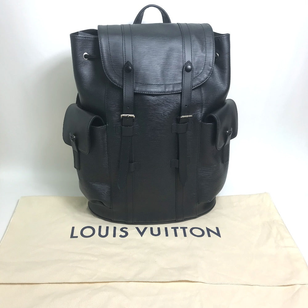 LOUIS VUITTON Backpack M50159 Epi Leather black Epi Christopher PM mens Used