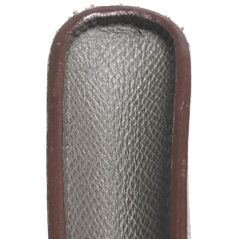 HERMES Clutch bag bag business bag L-shaped fastener Zip computer Epsom Gray unisex(Unisex) Used