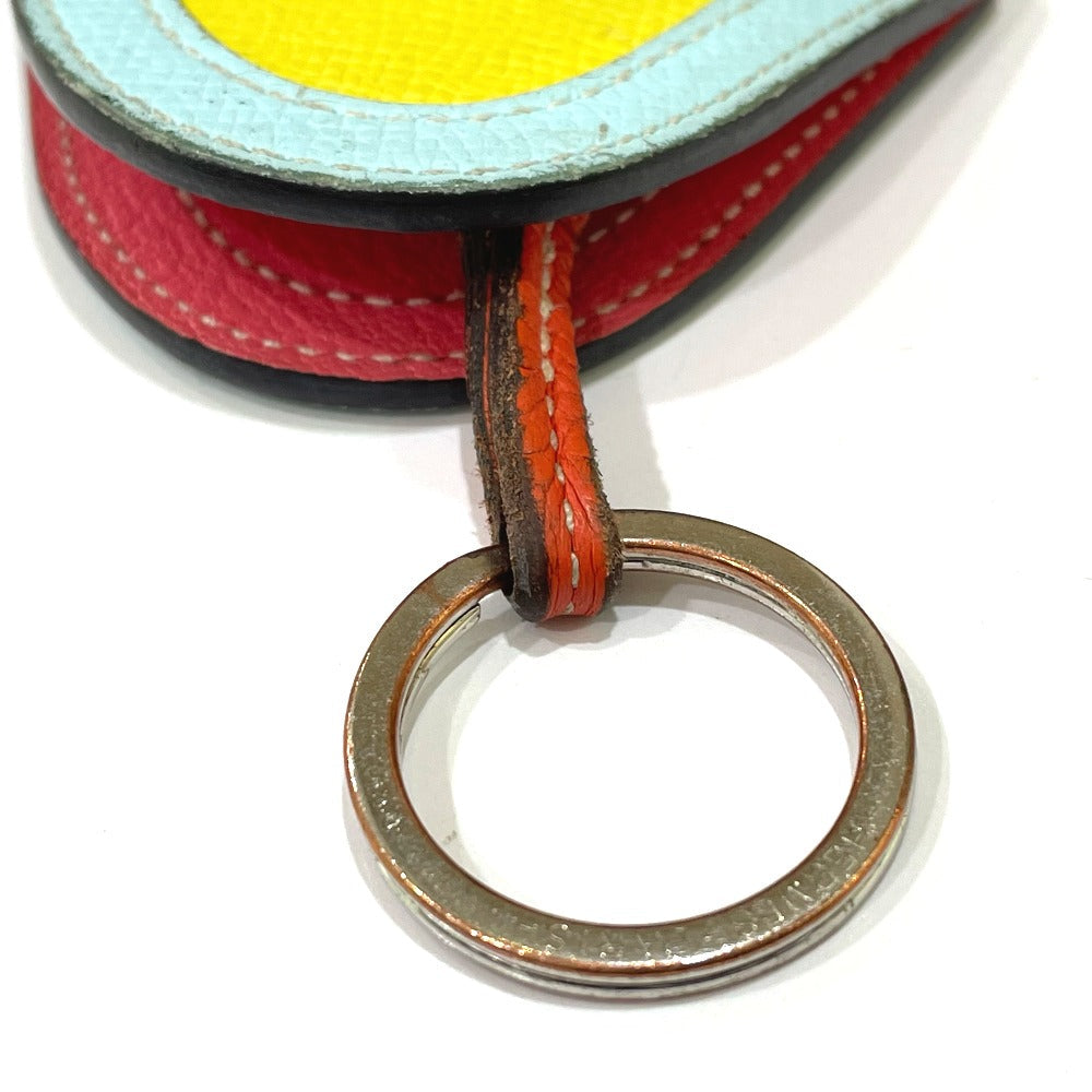 HERMES key ring Epsom yellow Horse Camille Women Used