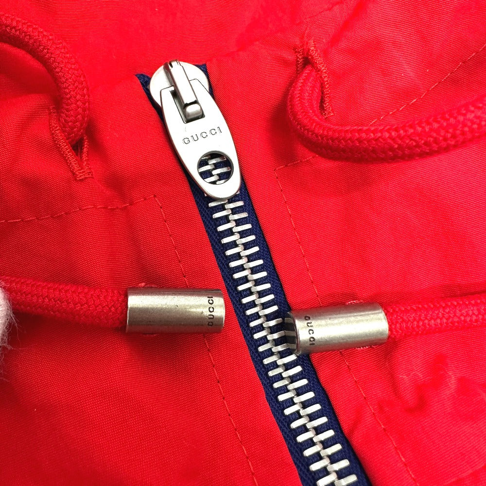 GUCCI Hoodie 671462 Cotton, Nylon Red / blue North Face Collaboration zip-up hoodie S