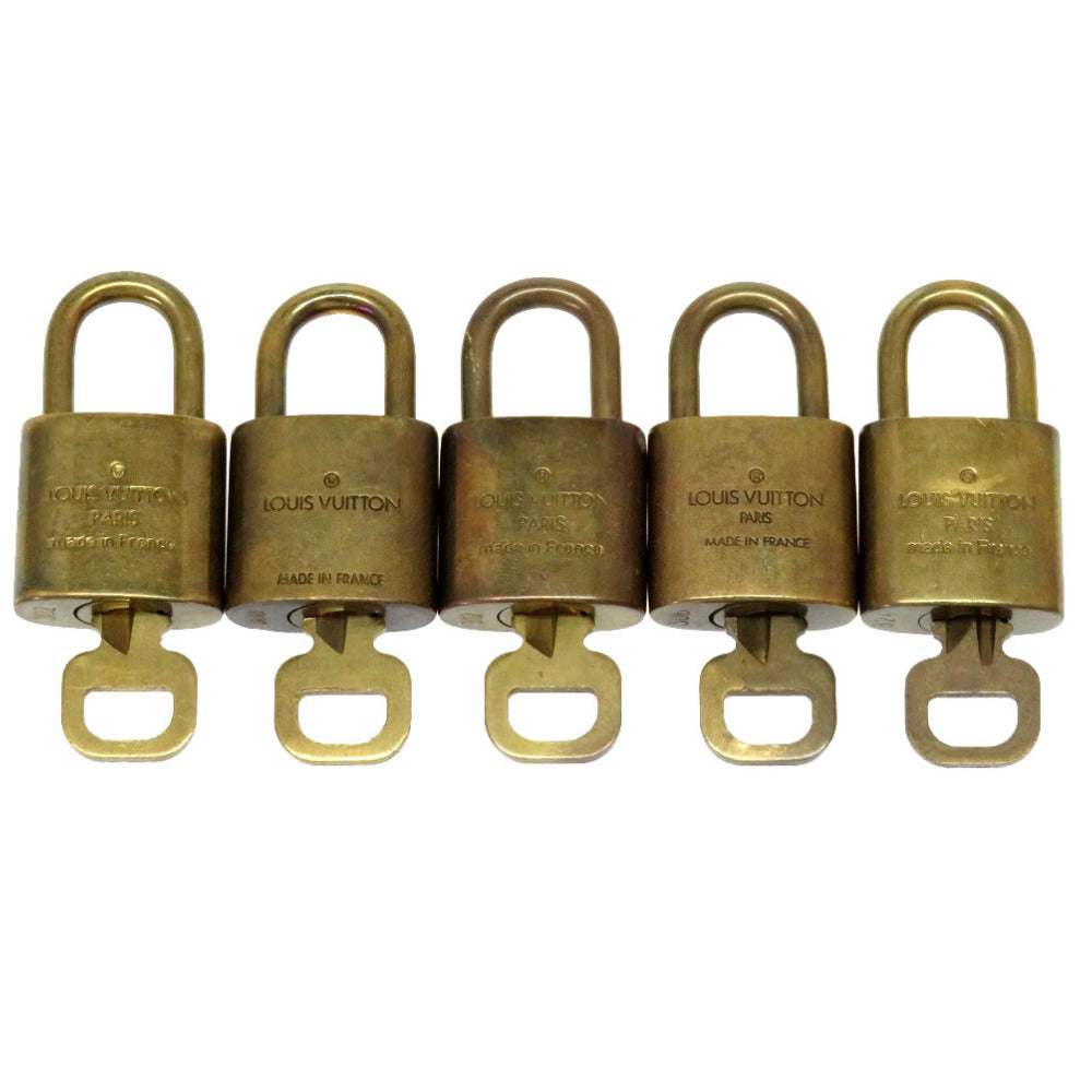 LOUIS VUITTON Cadena metal gold 5-piece set B rank cadena padlock padlock