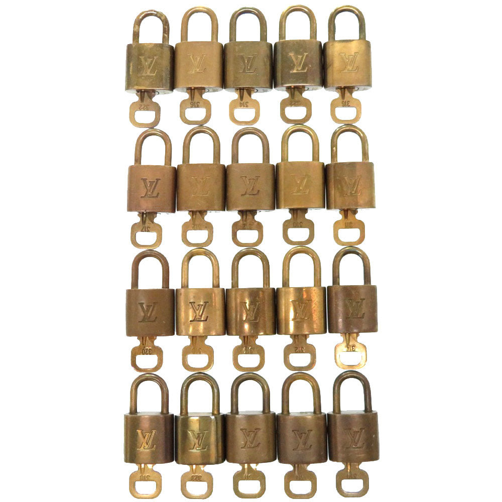 LOUIS VUITTON Cadena metal gold 20-piece set Cadena Padlock Padlock
