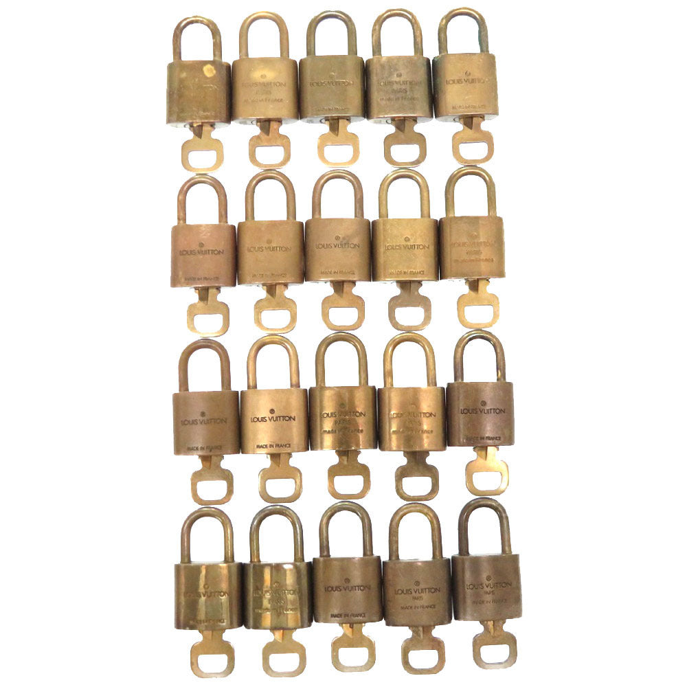 LOUIS VUITTON Cadena metal gold 20-piece set Cadena Padlock Padlock