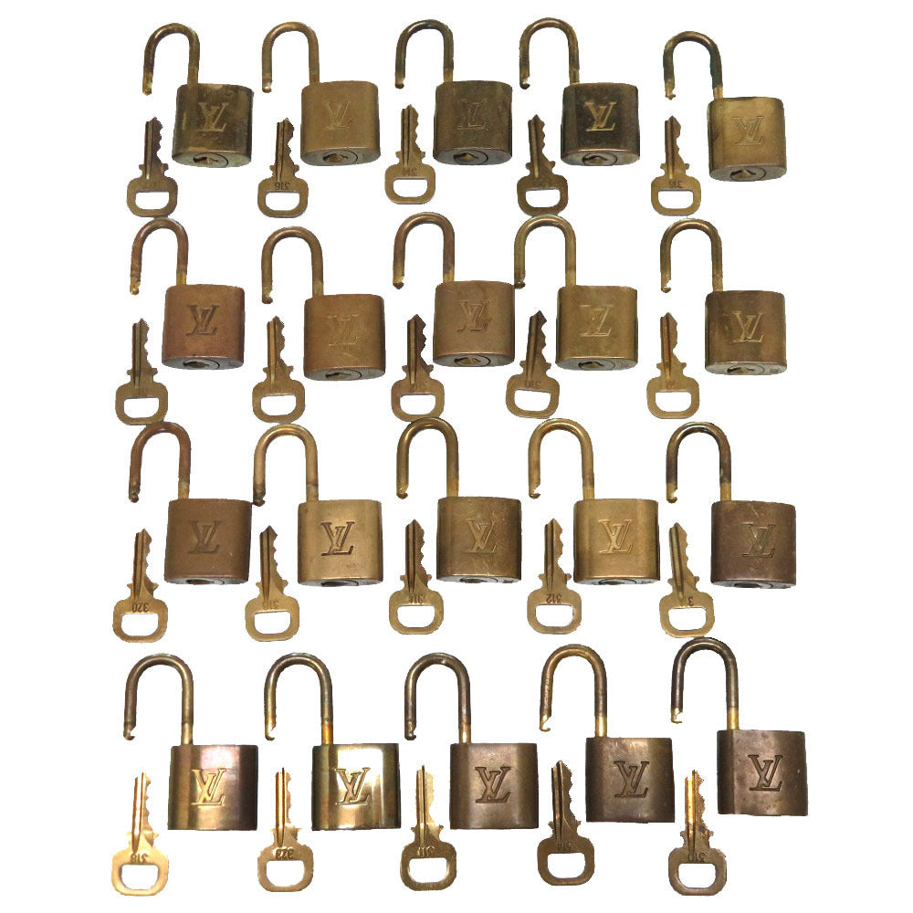 LOUIS VUITTON Cadena metal gold 20-piece set Cadena Padlock Padlock