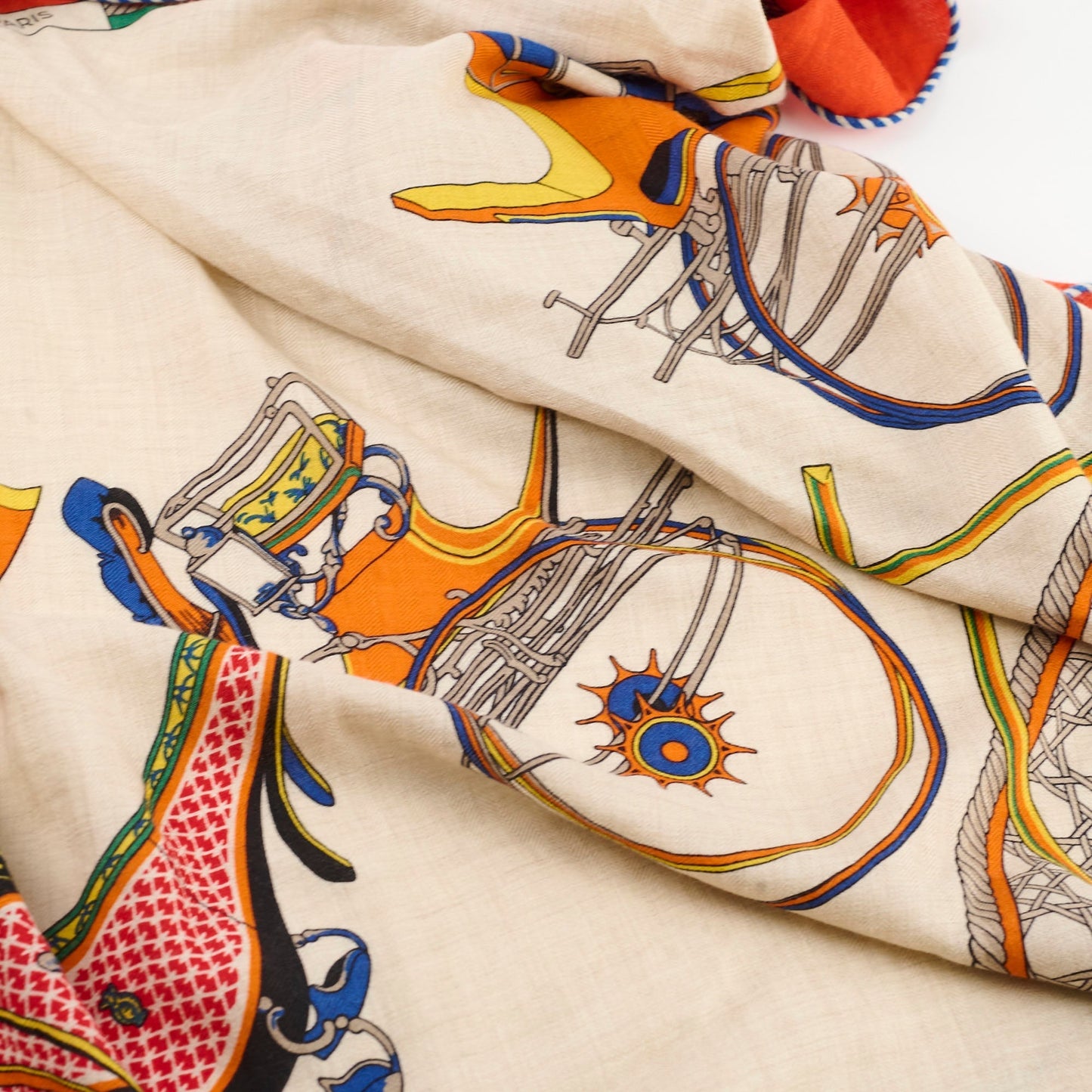 Hermes Giant Triangular Cashmere/Silk Scarf