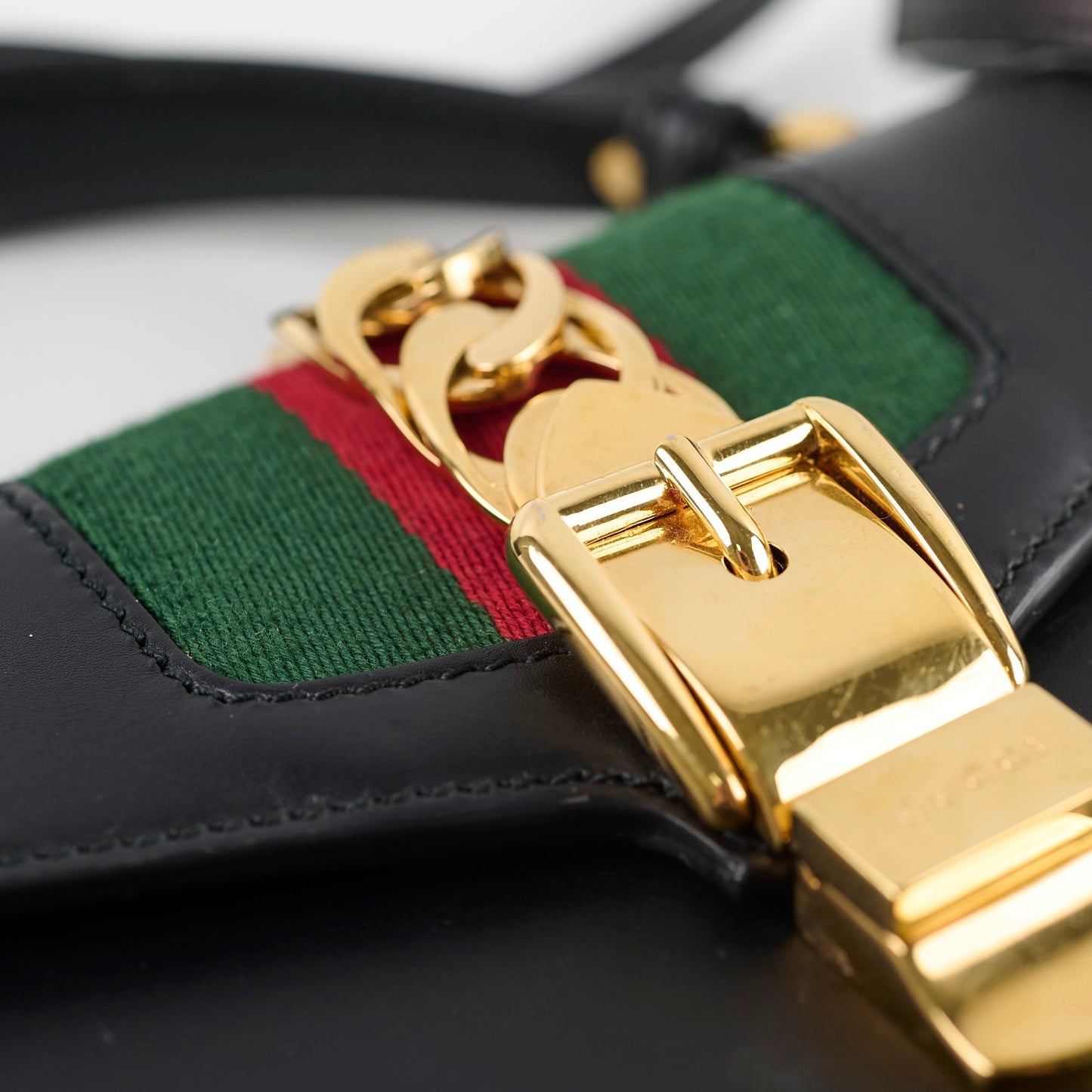 Gucci Sylvie Mini Top Handle Bag Black