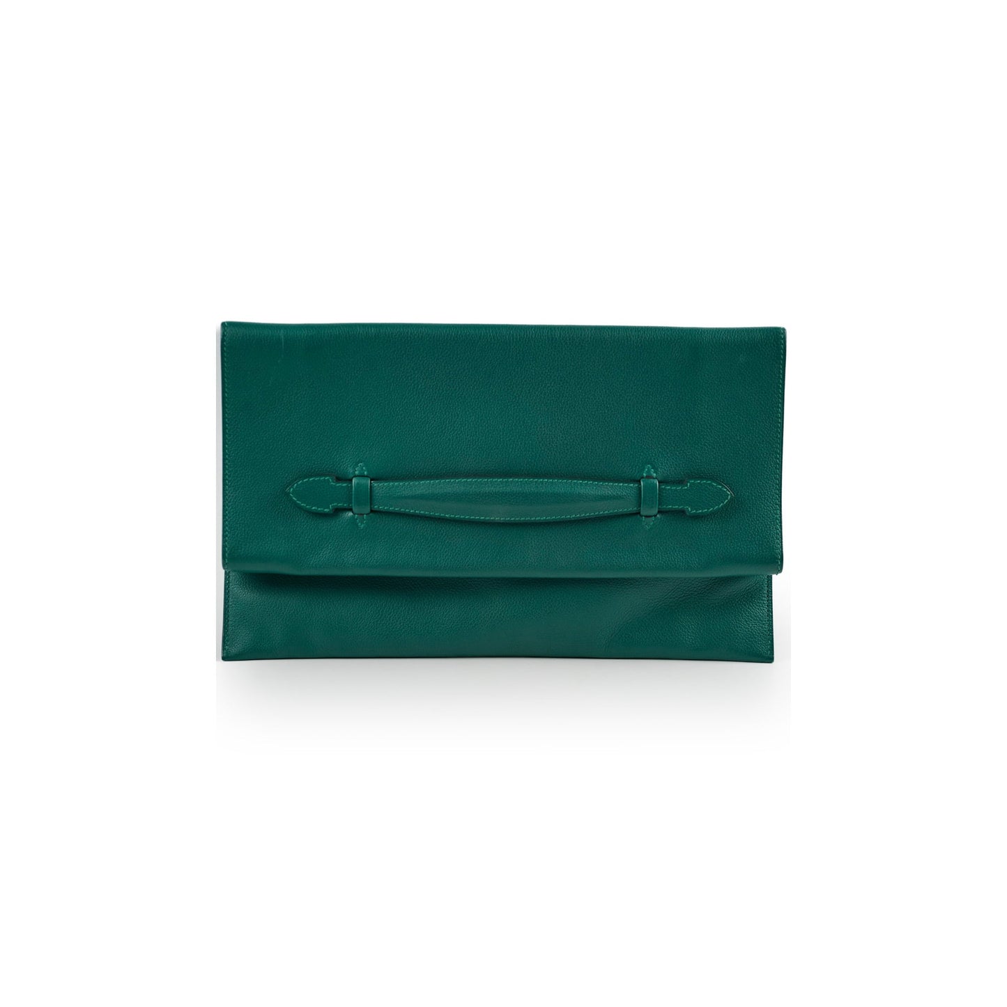 Hermes Pliplat Clutch Malachite