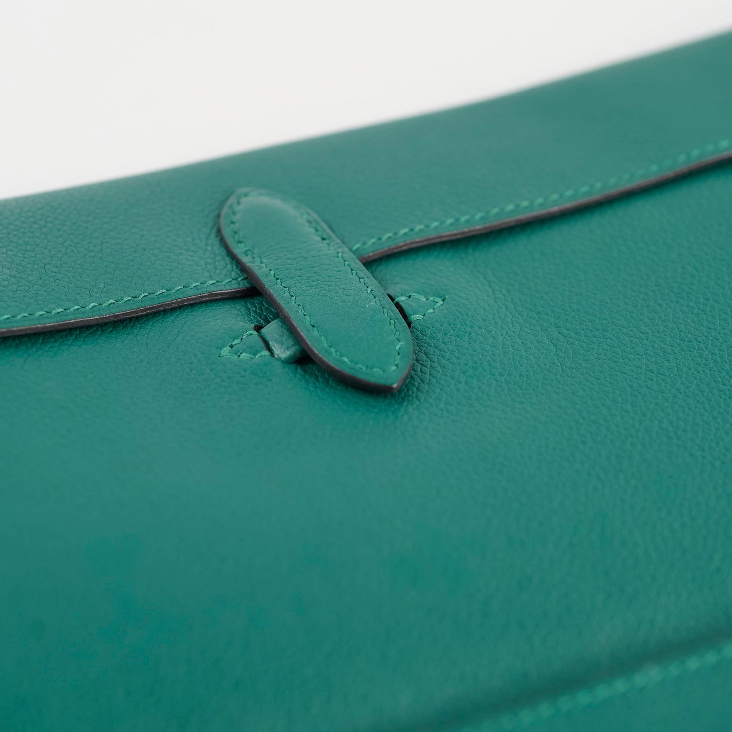 Hermes Pliplat Clutch Malachite
