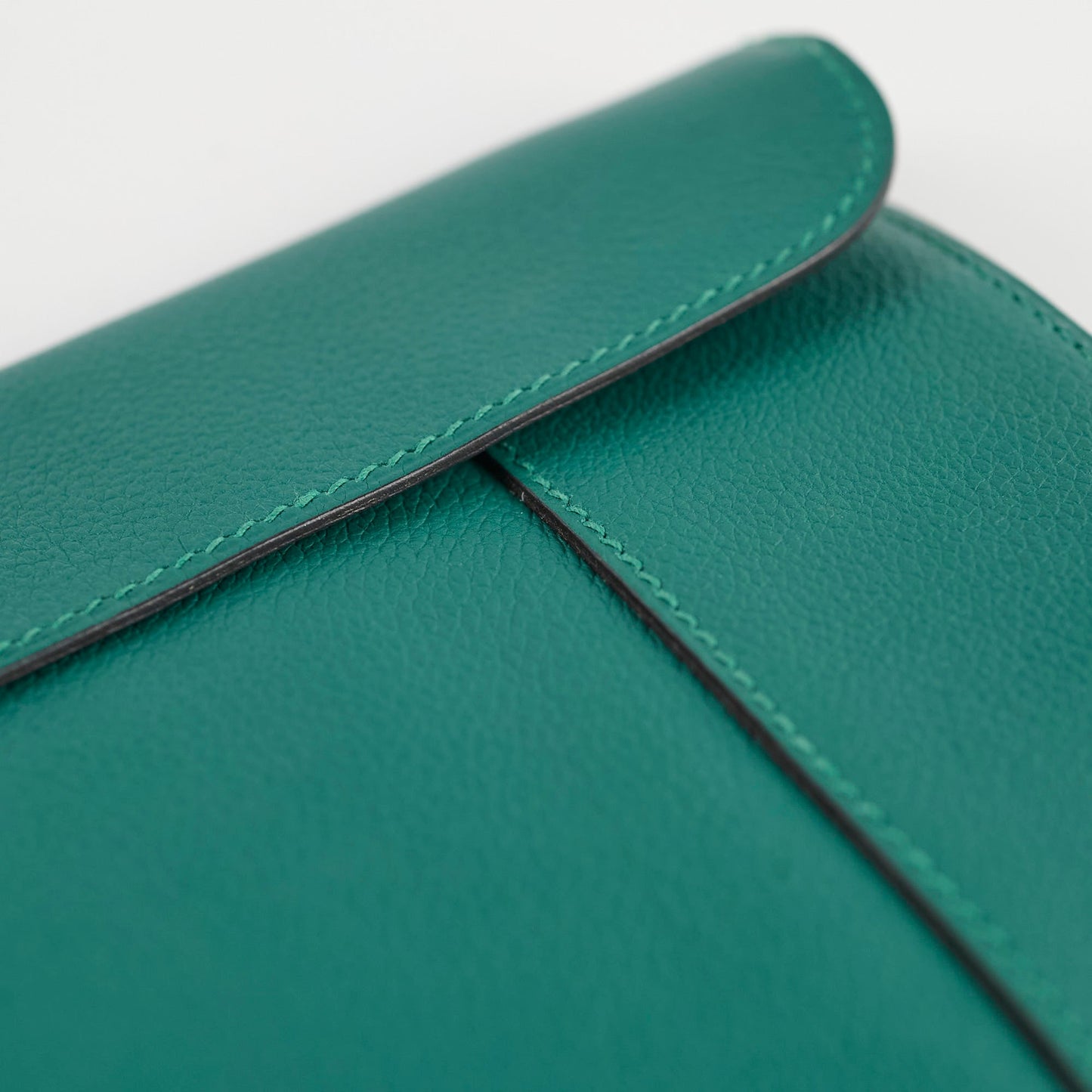 Hermes Pliplat Clutch Malachite