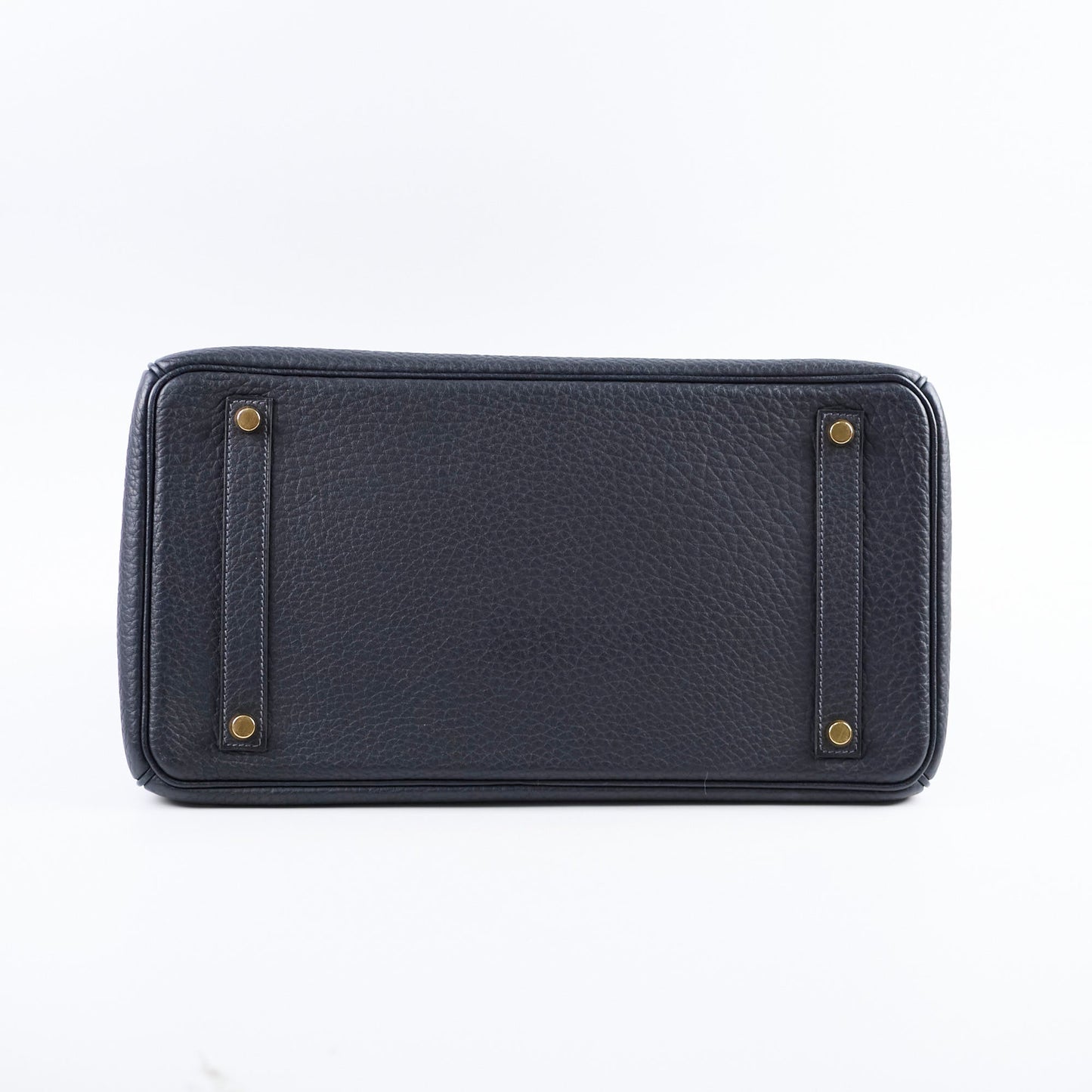 Hermes 35 Birkin Fjord Blue Indigo Square H Stamp