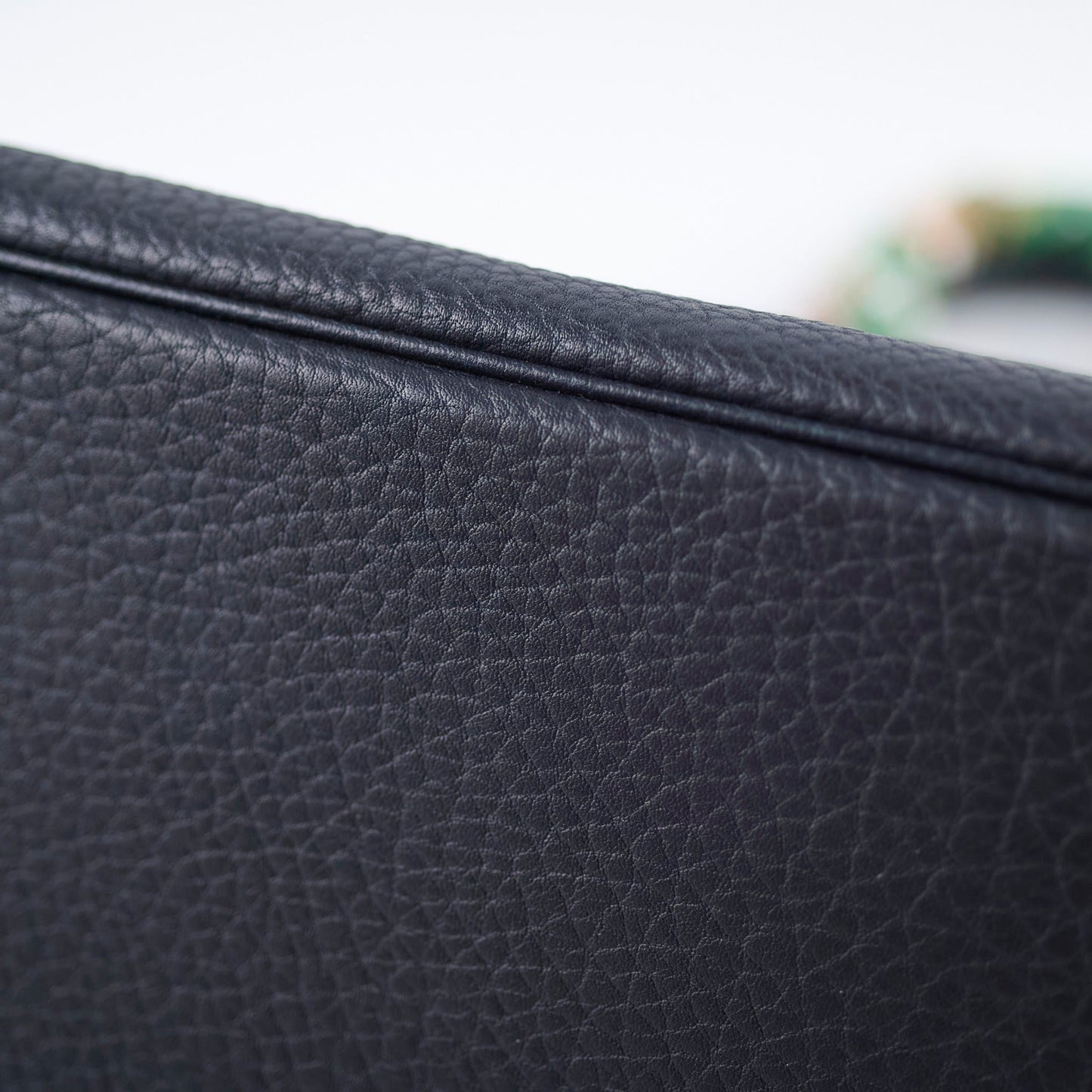 Hermes 35 Birkin Fjord Blue Indigo Square H Stamp