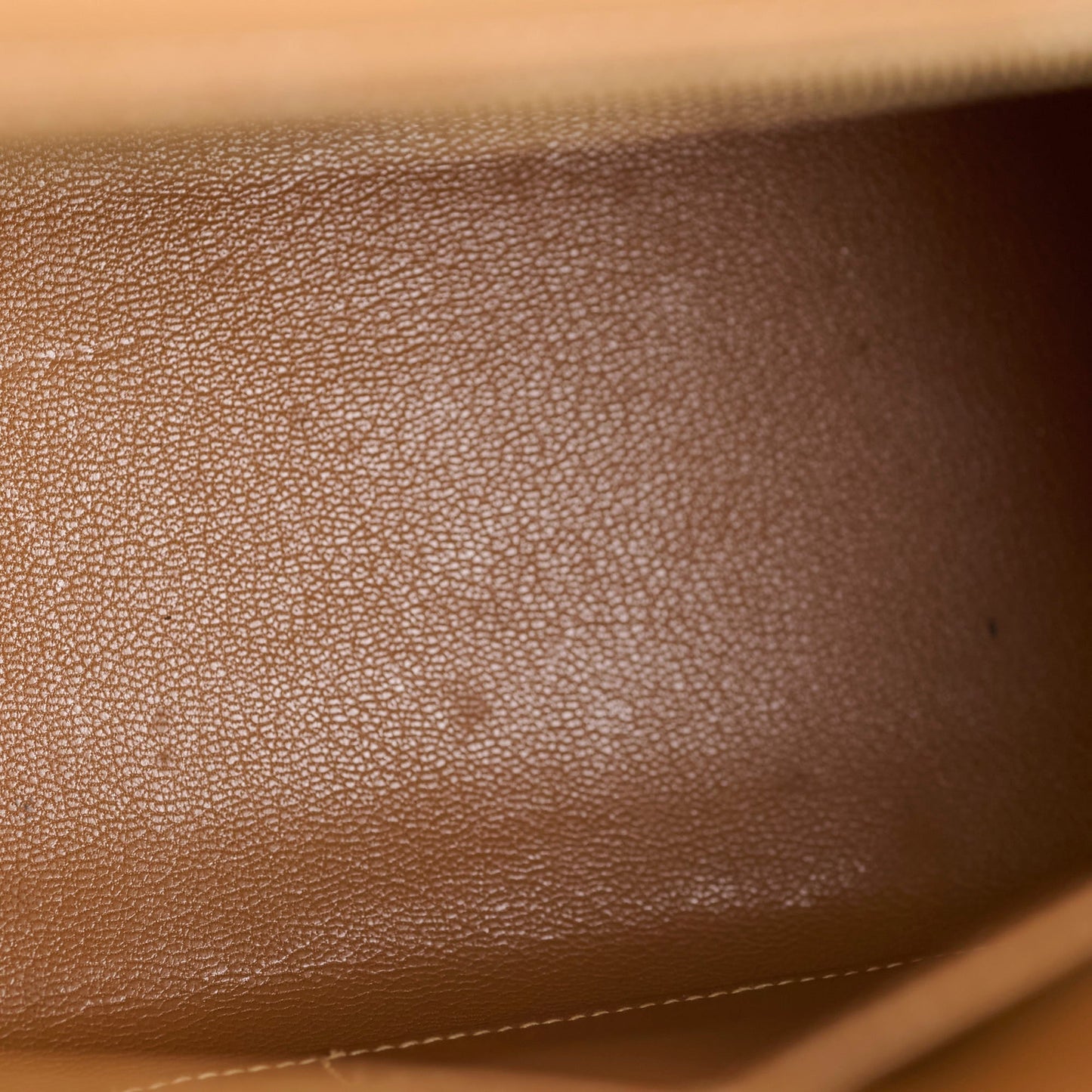 Hermes Kelly 32 Cushbell Natural Gold Circle W Stamp