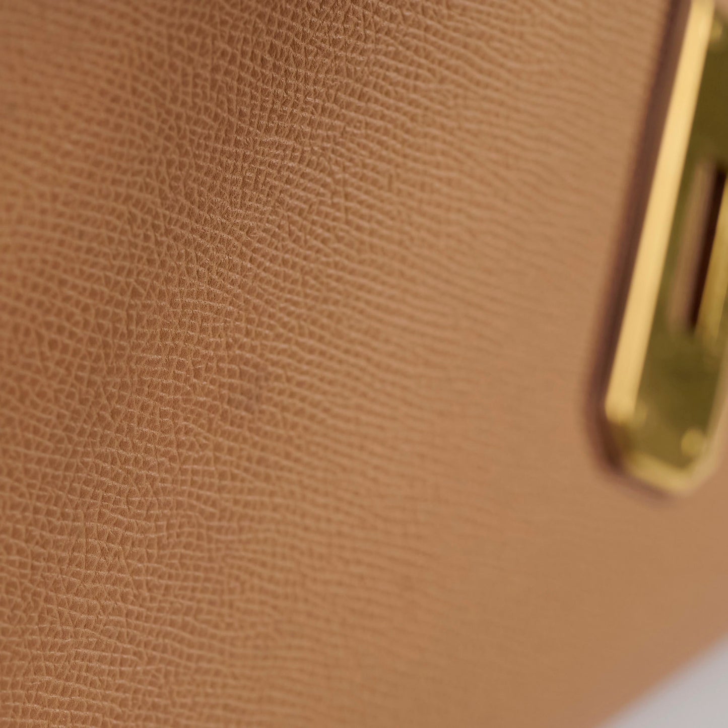Hermes Kelly 32 Cushbell Natural Gold Circle W Stamp