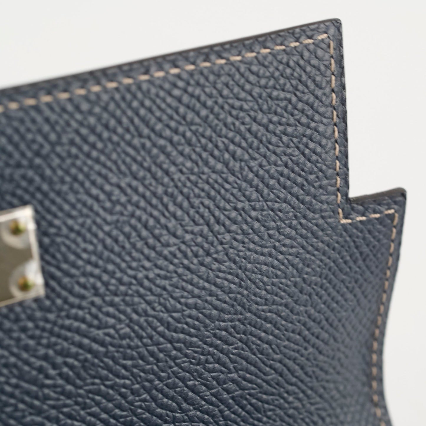 Hermes Kelly Wallet Epsom Gris Asphalte A Stamp