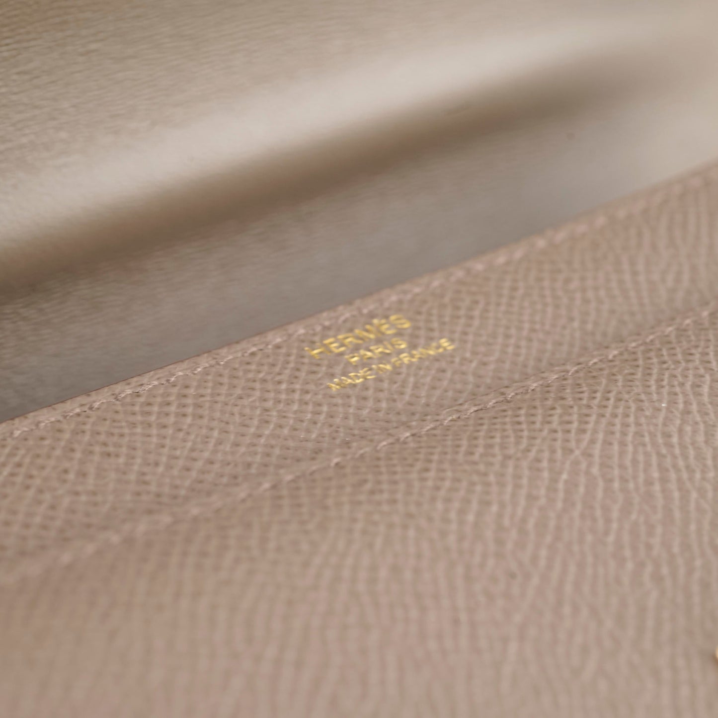 Hermes Verrou 21 Epsom Etain D Stamp