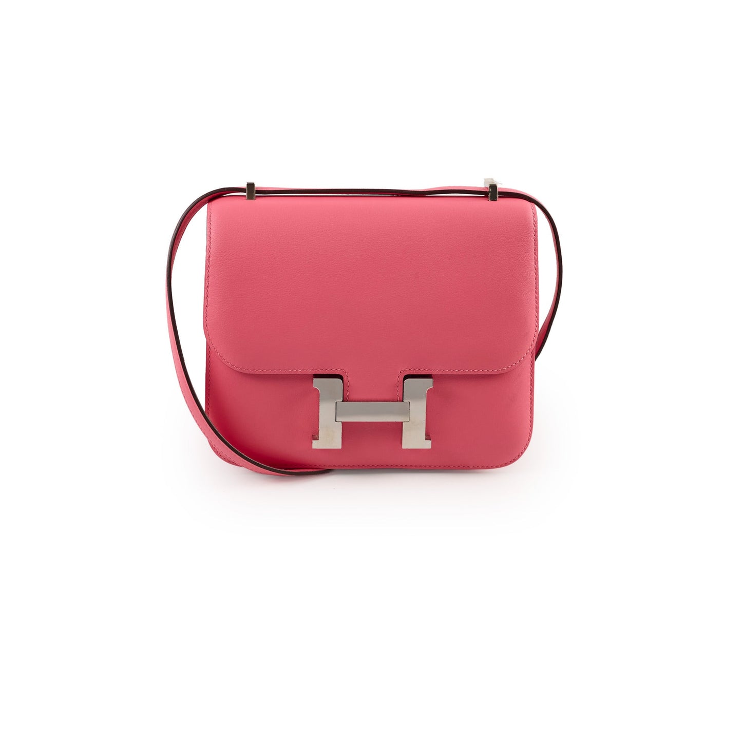 Hermes Mini Constance 18 Rose Azalea Swift A Stamp
