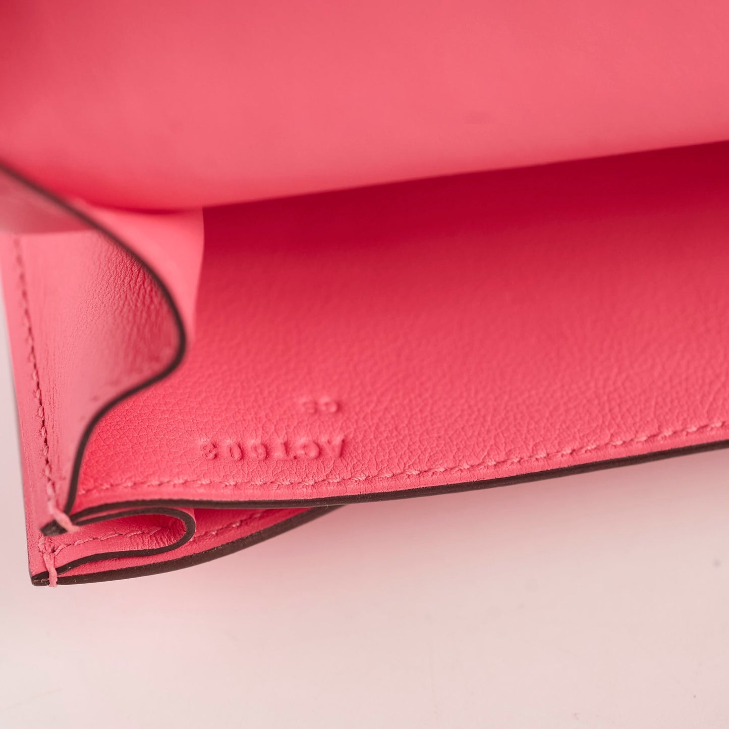 Hermes Mini Constance 18 Rose Azalea Swift A Stamp