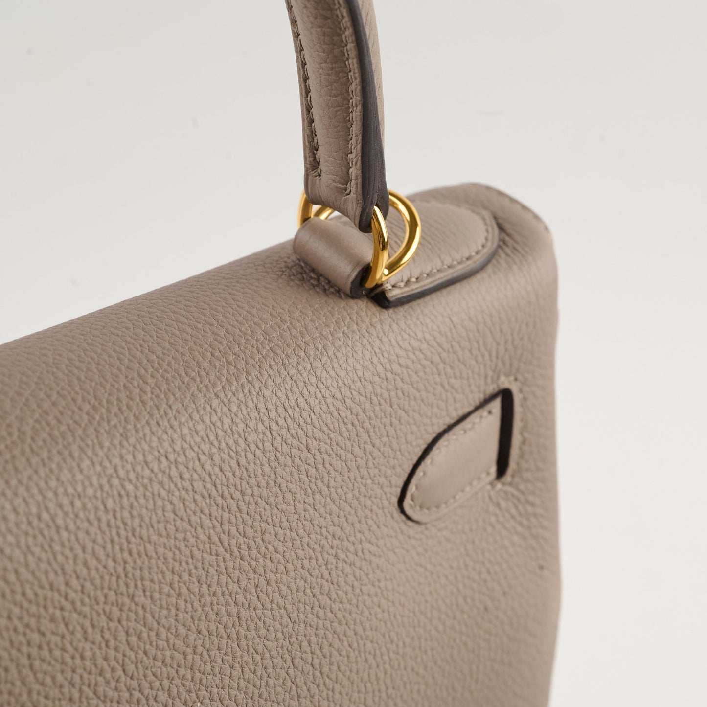 Hermes Kelly 28 Gris Ashalte A Stamp