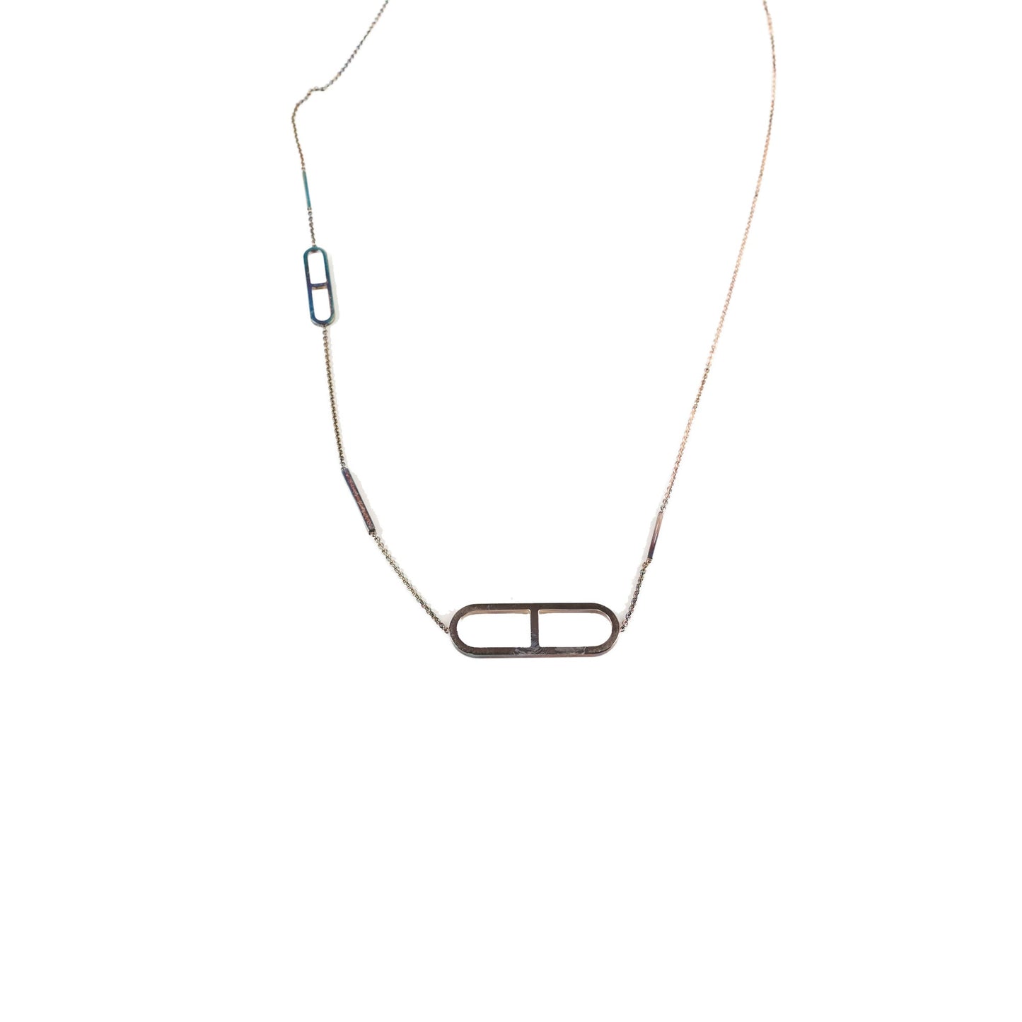 Hermes Ever Chaine' Dancre Long Necklace