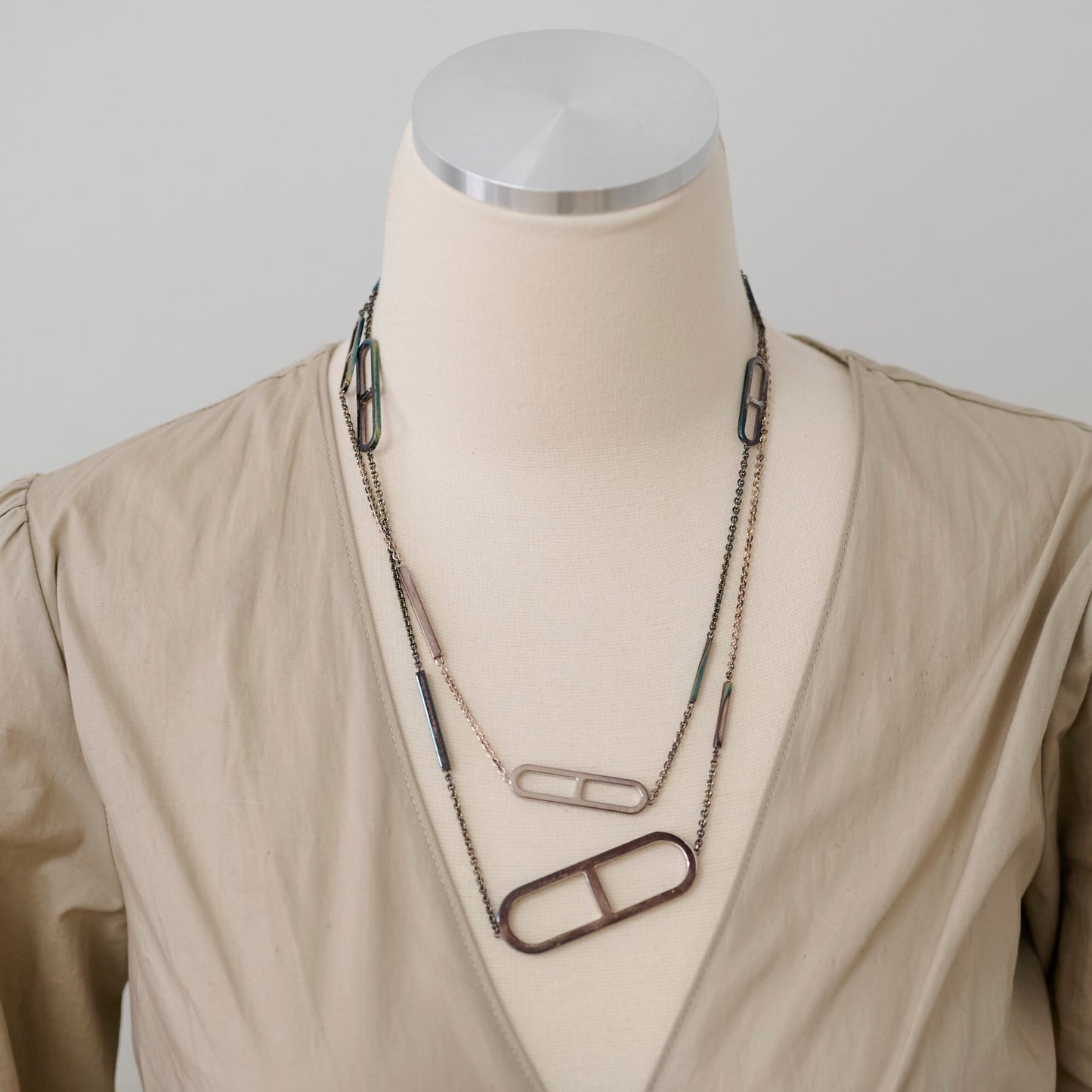 Hermes Ever Chaine' Dancre Long Necklace