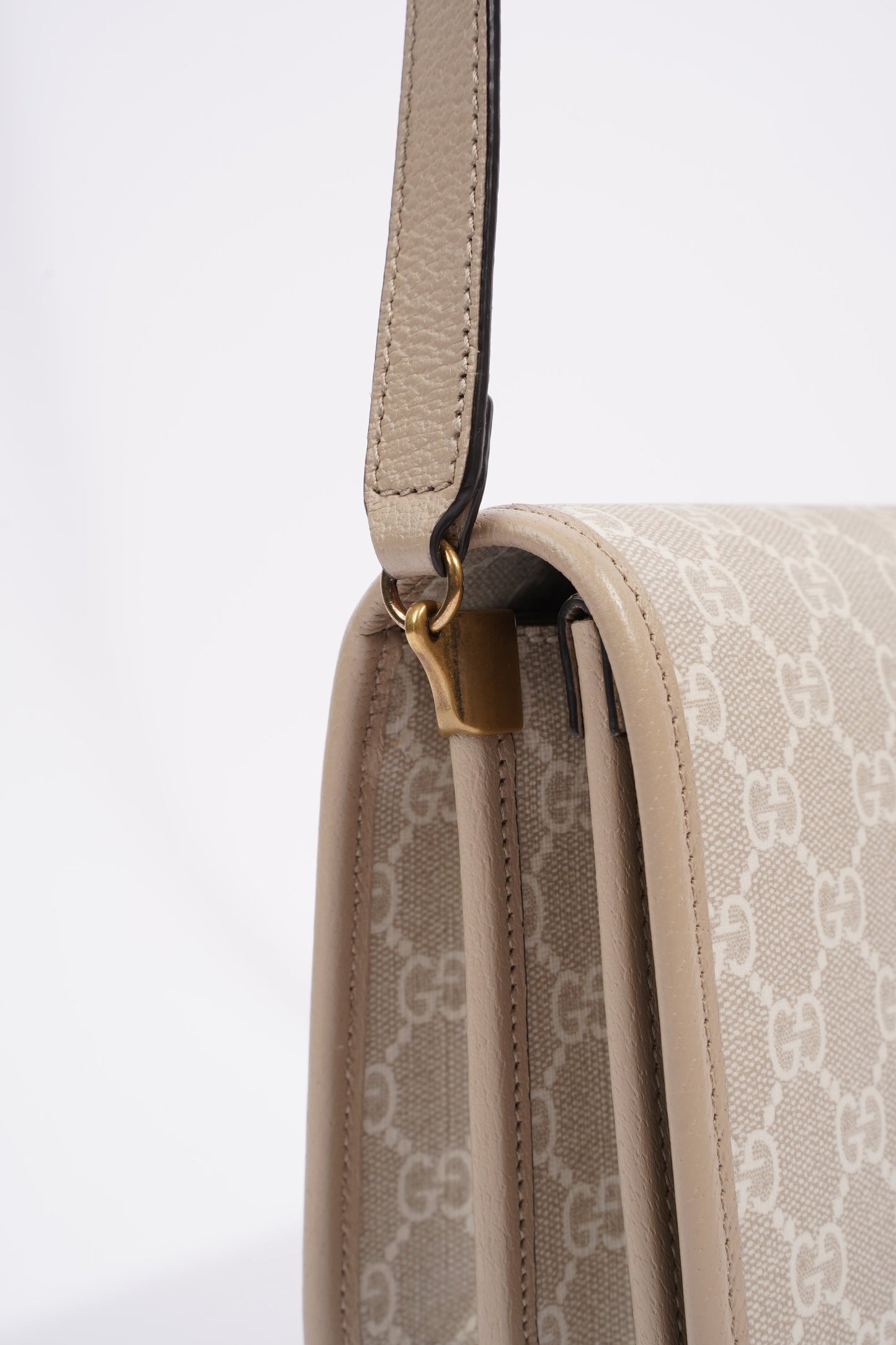 Gucci Mini Crossbody Beige Coated Canvas