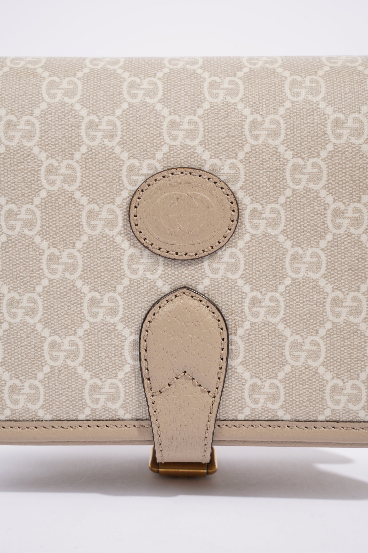 Gucci Mini Crossbody Beige Coated Canvas