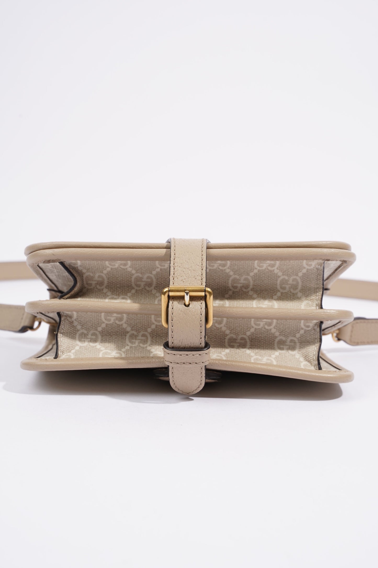 Gucci Mini Crossbody Beige Coated Canvas