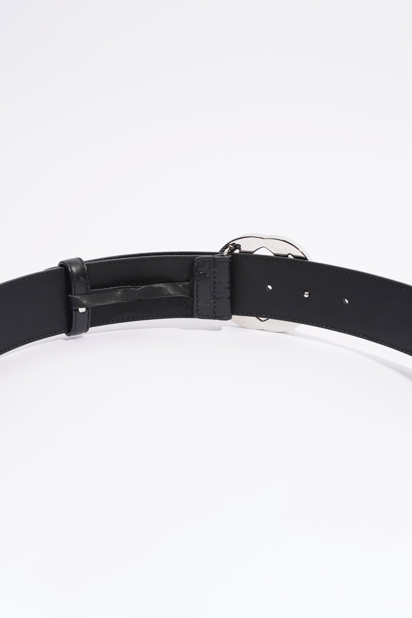 Gucci Signature Belt Black Leather 85cm 34"