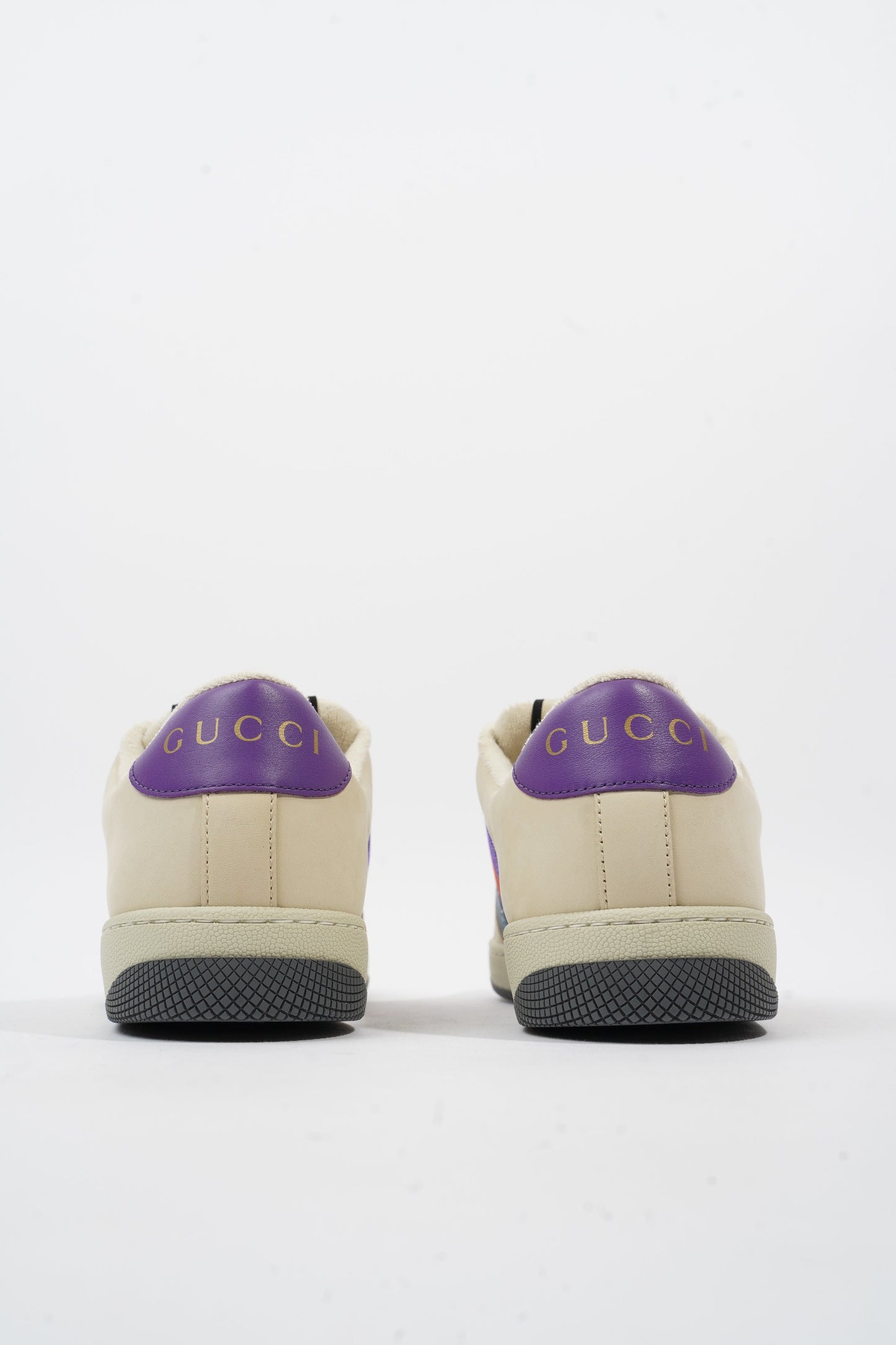 Gucci Screener Sneaker White / Purple / Red Leather EU 40 UK 7