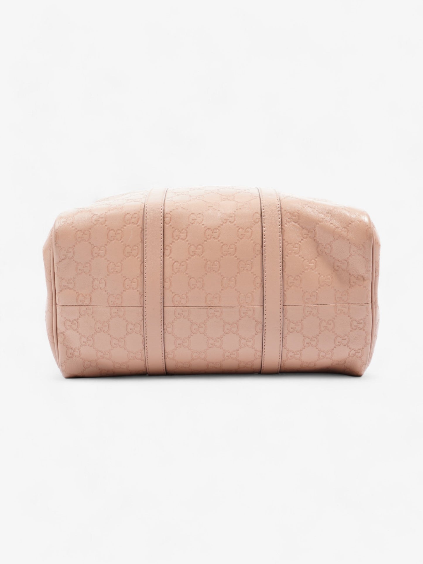 Gucci Boston Bag Rose Beige Guccissima Embossed Leather Medium
