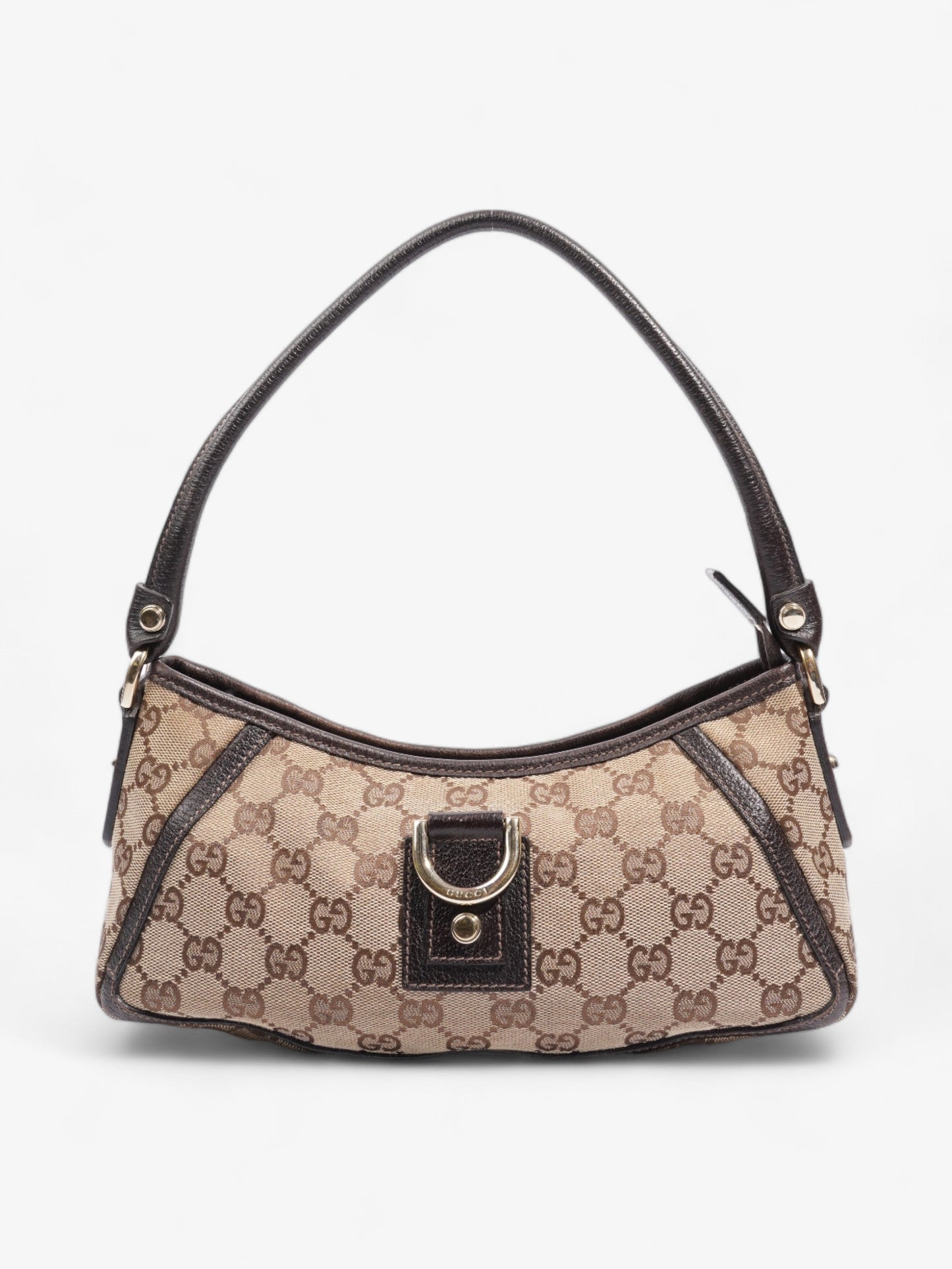 Gucci Abbey Beige And Ebony GG Supreme / Brown Canvas